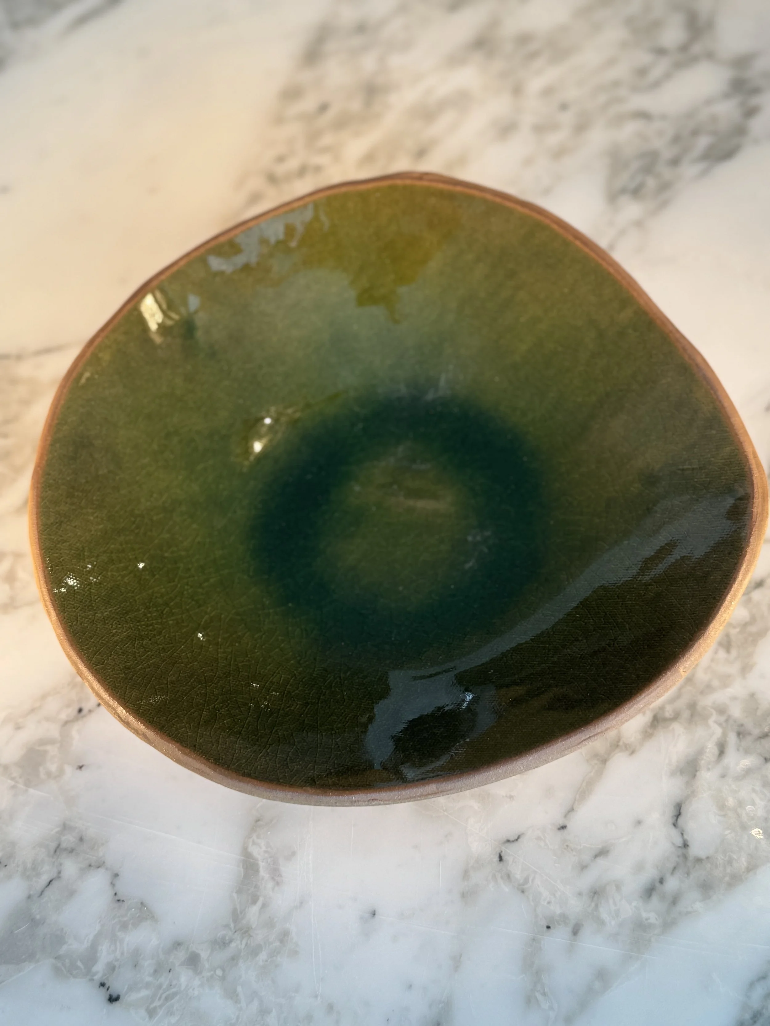 Pasta Bowl in Green Tourmaline