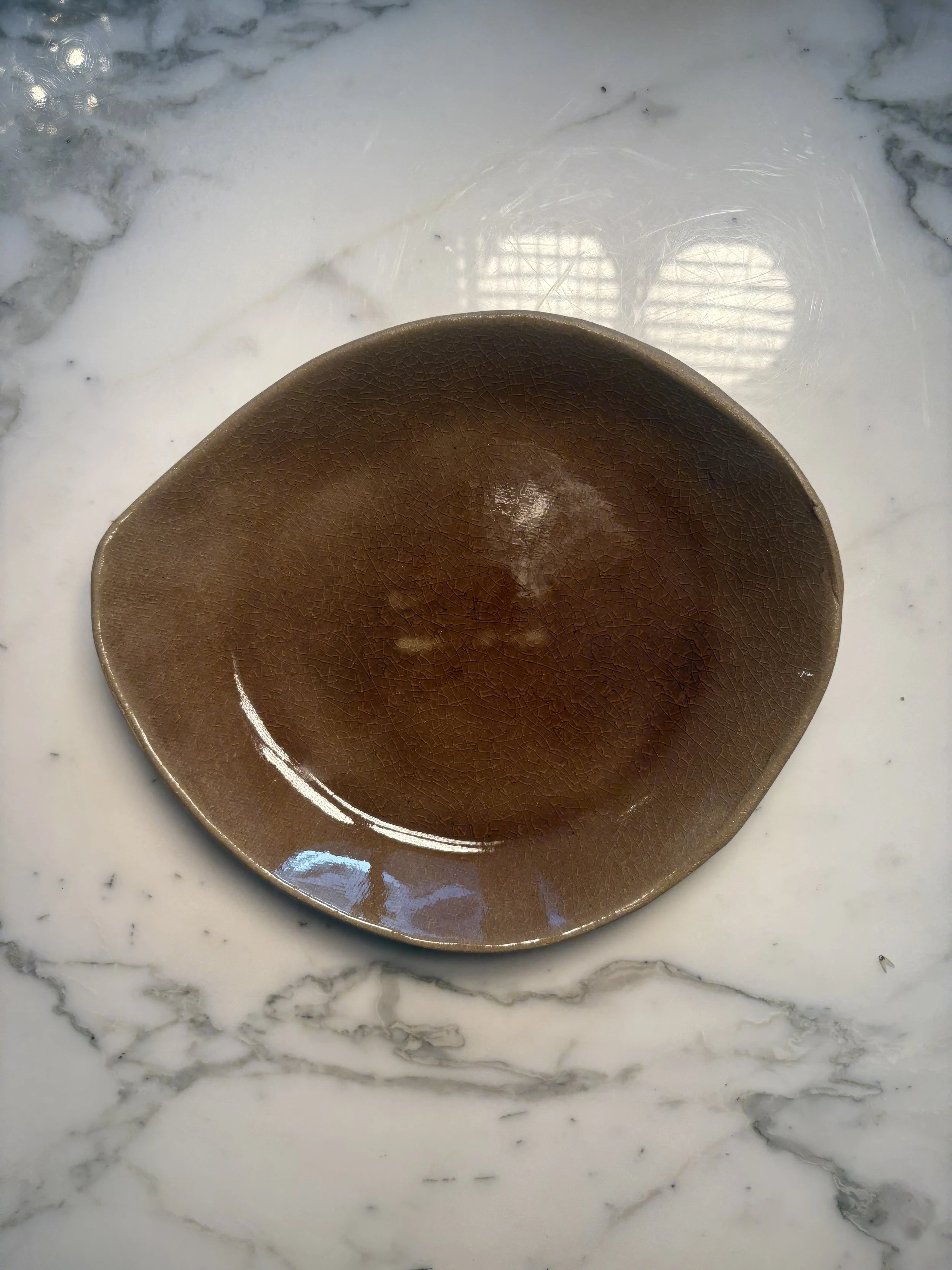 Hors D'oeuvre Plate in Smokey Quartz