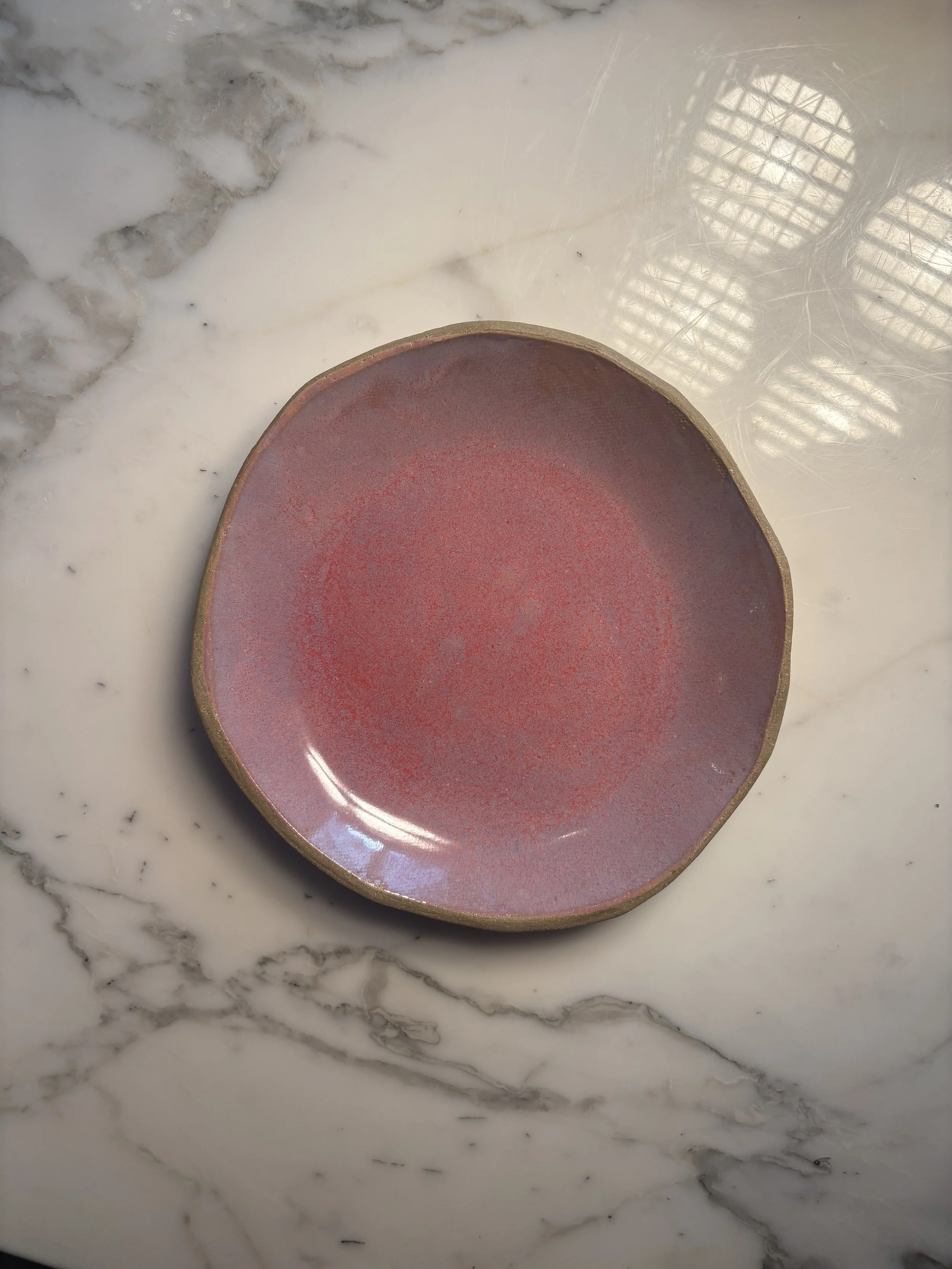 Hors D'oeuvre Plate in Pink Opal