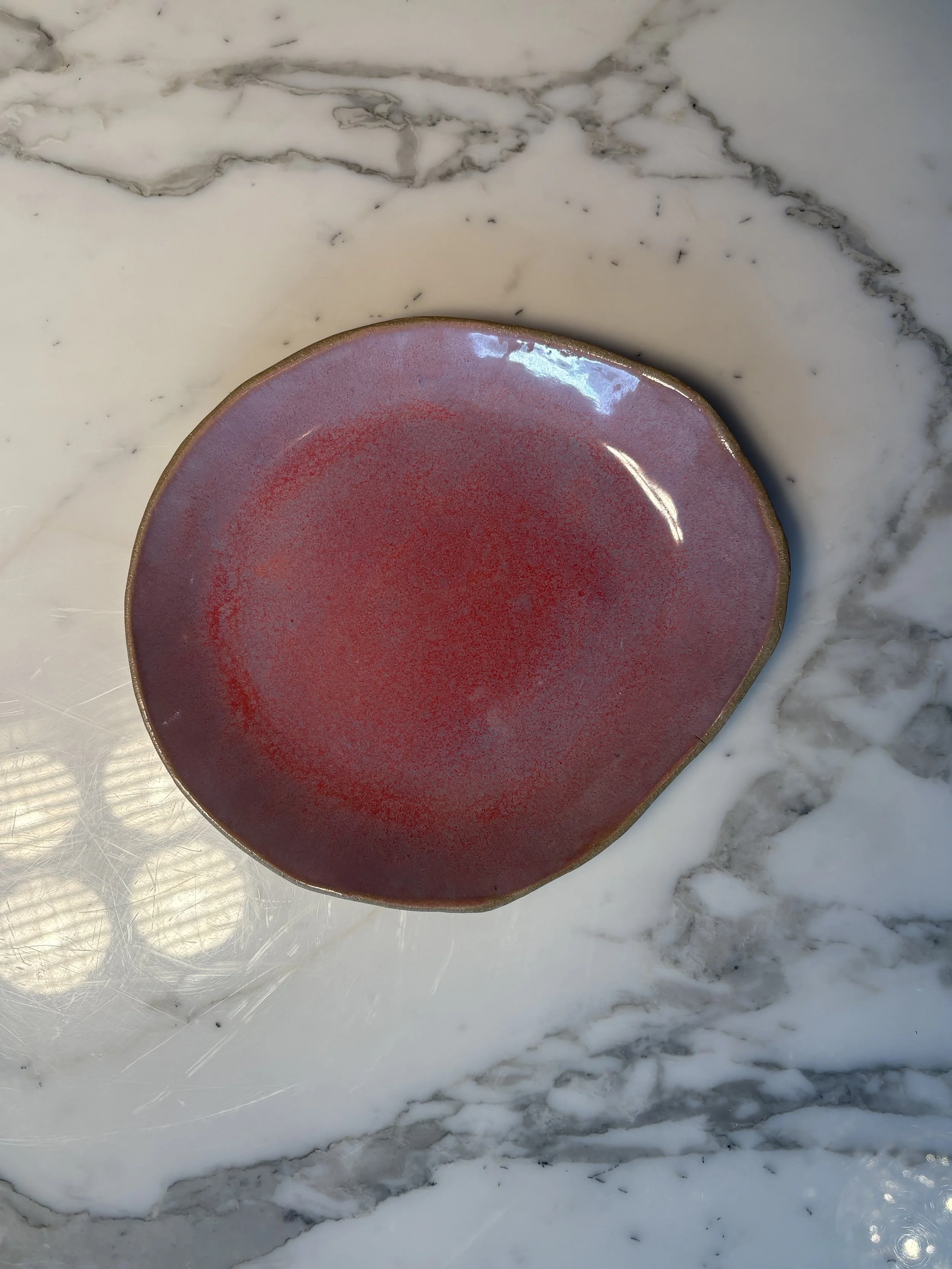 Hors D'oeuvre Plate in Pink Opal