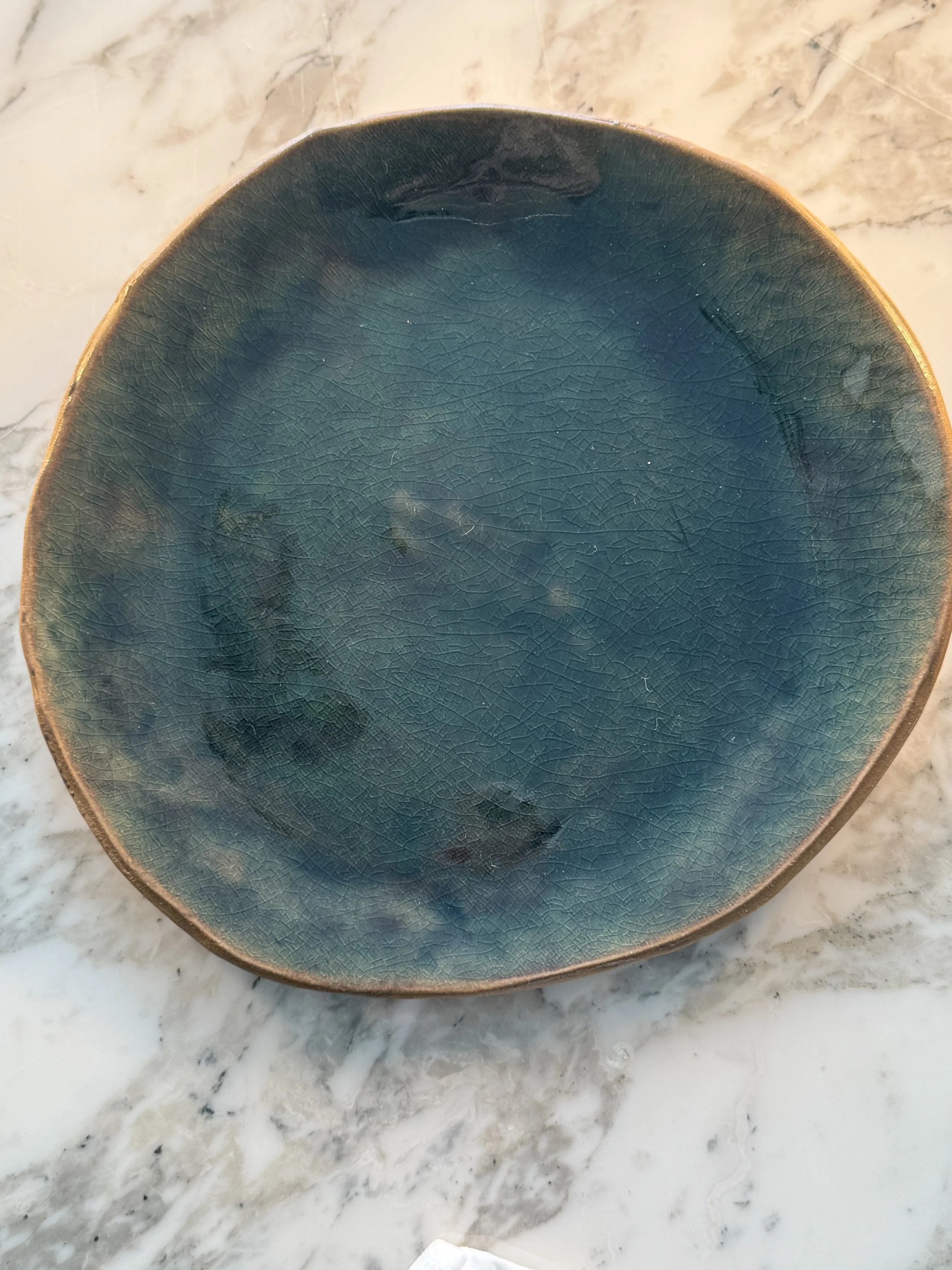 Dinner Plate in Peacock Sapphire