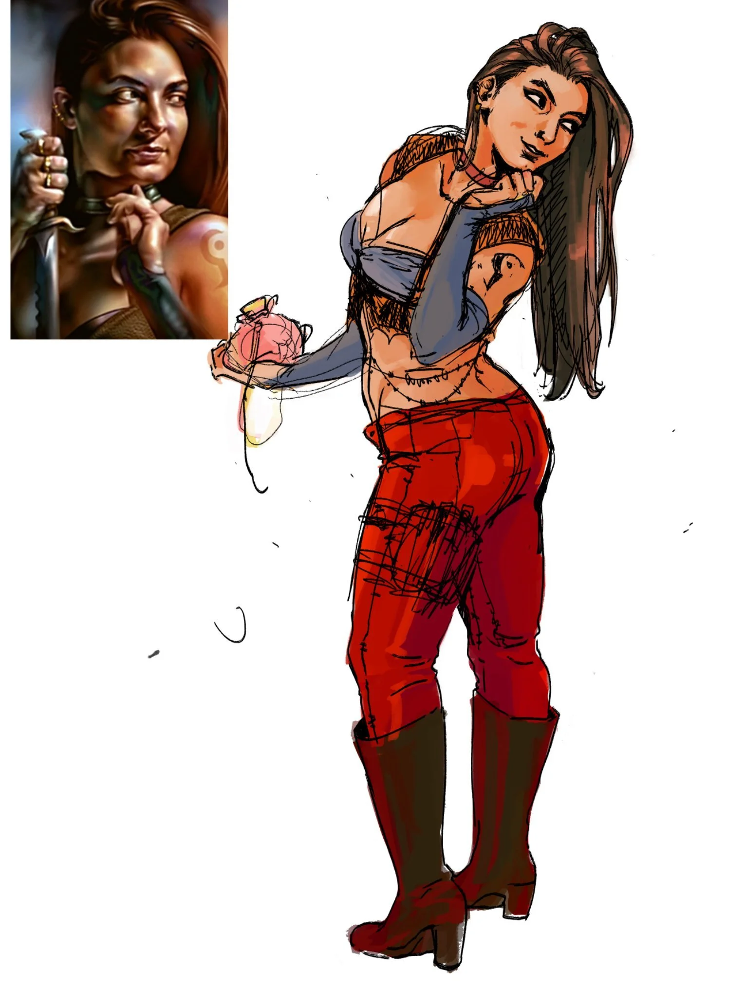 Concept design based on Baldur's Gate 1 - Safana