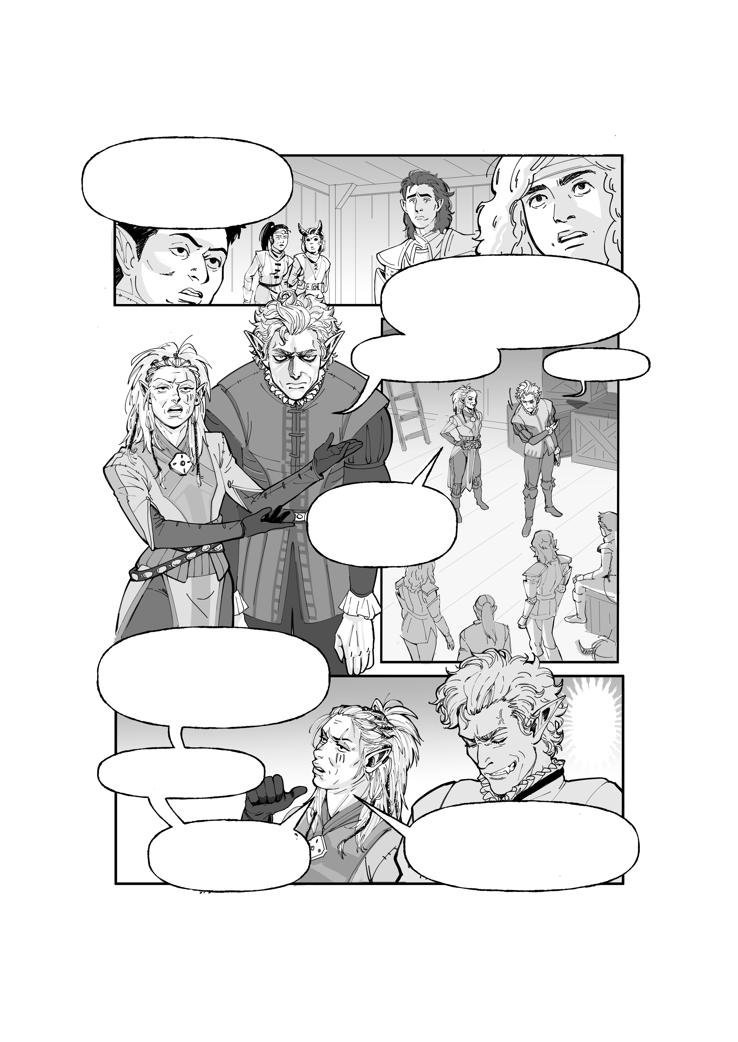 Contribution for a Baldur's Gate 3 Comic Anthology