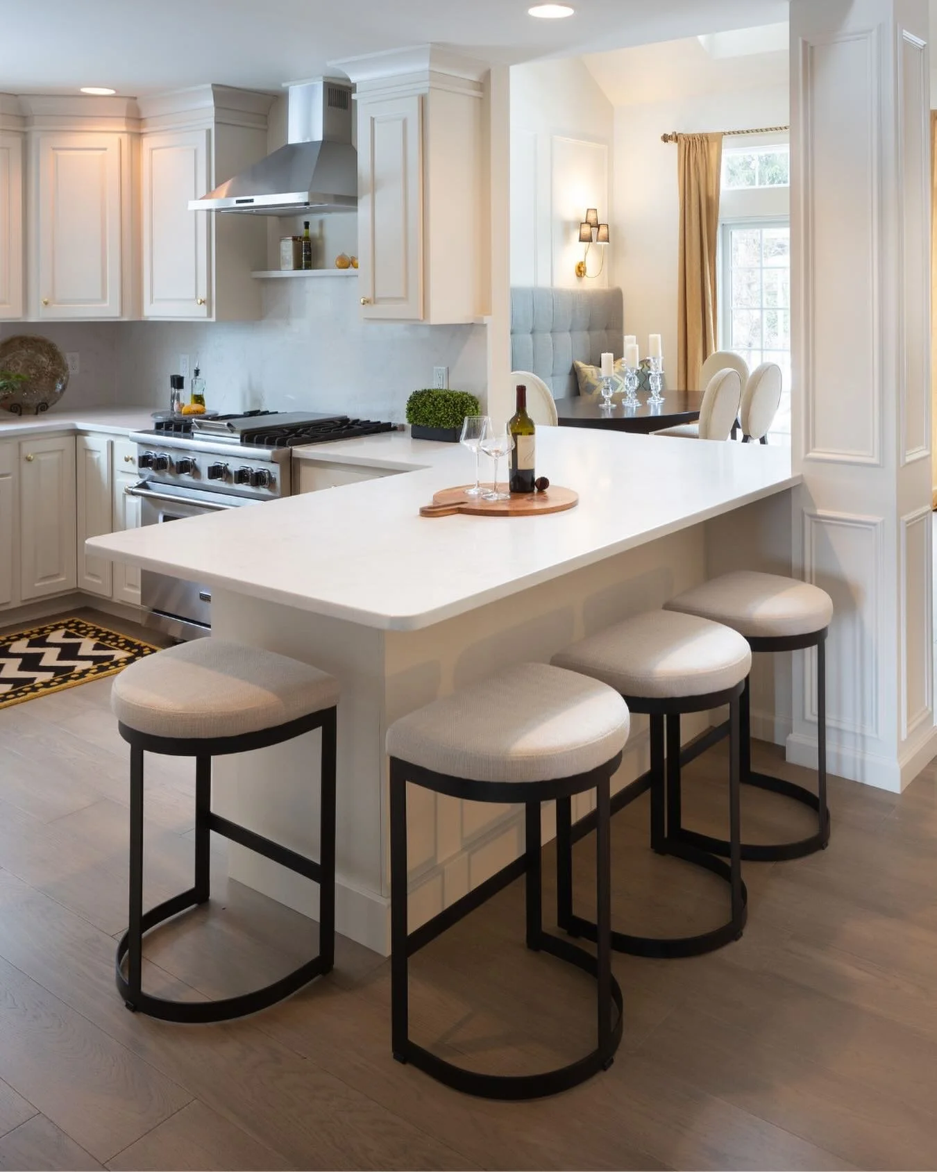 Design that functions as beautifully as it looks. This custom kitchen was thoughtfully crafted around the way our clients live&mdash;balancing flow and timeless style. From bespoke cabinetry to carefully selected finishes, every detail was designed w