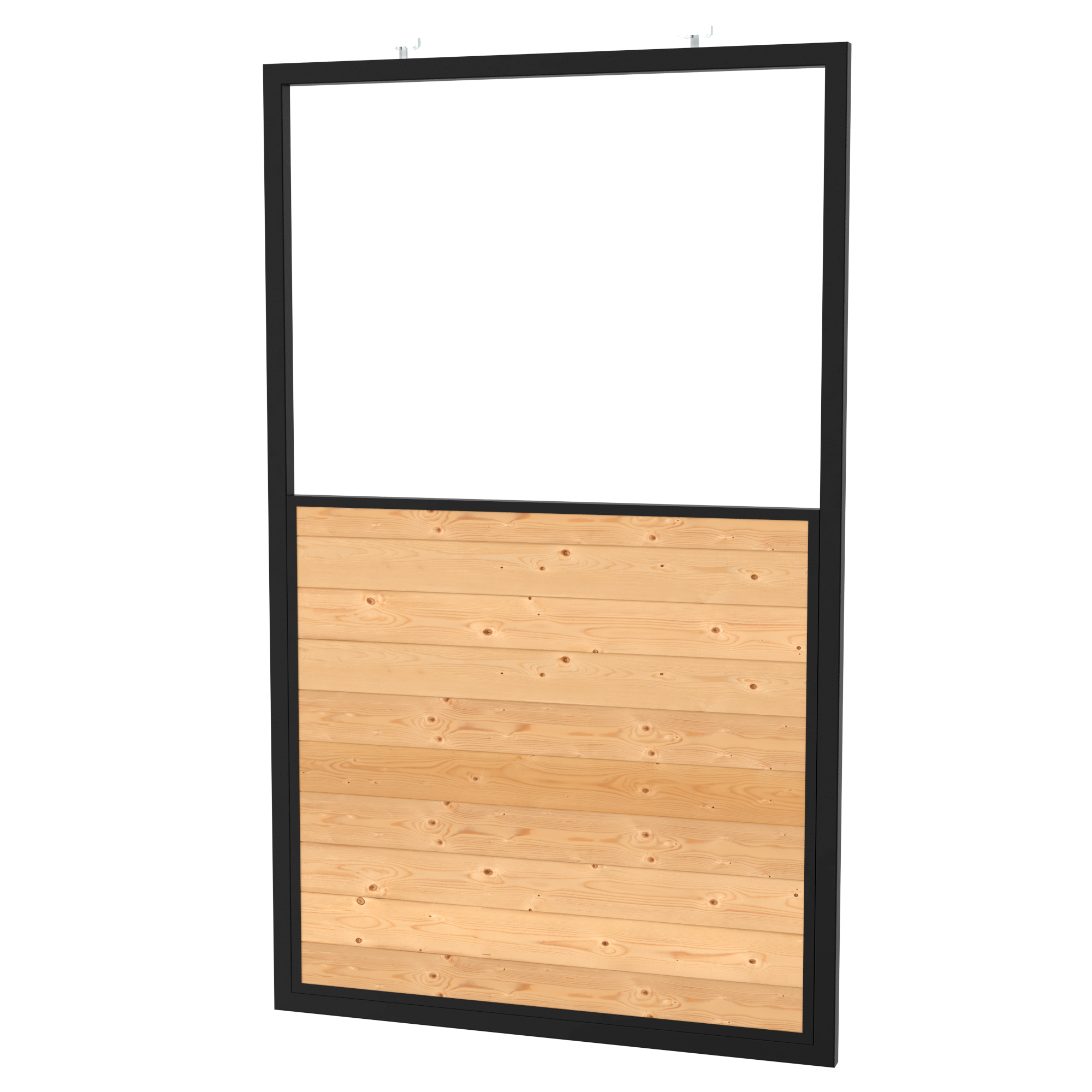 Open Top Sliding Stall Door with Tongue in Groove bottom