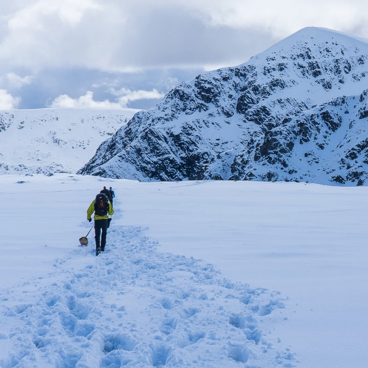Snow underfoot, clouds above, and a quiet that only the mountains can teach.

@mammut @gooutdoors @yourscotland @unlimitedscotland 

#snow #winterhikes❄️#risewiththemountain