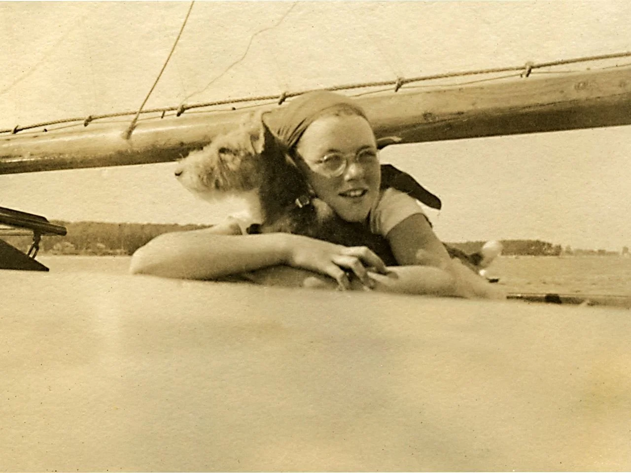 1926 classic wooden yacht Sail Selina NY at anchor, captured in historic Harbor view at Shelter Island.