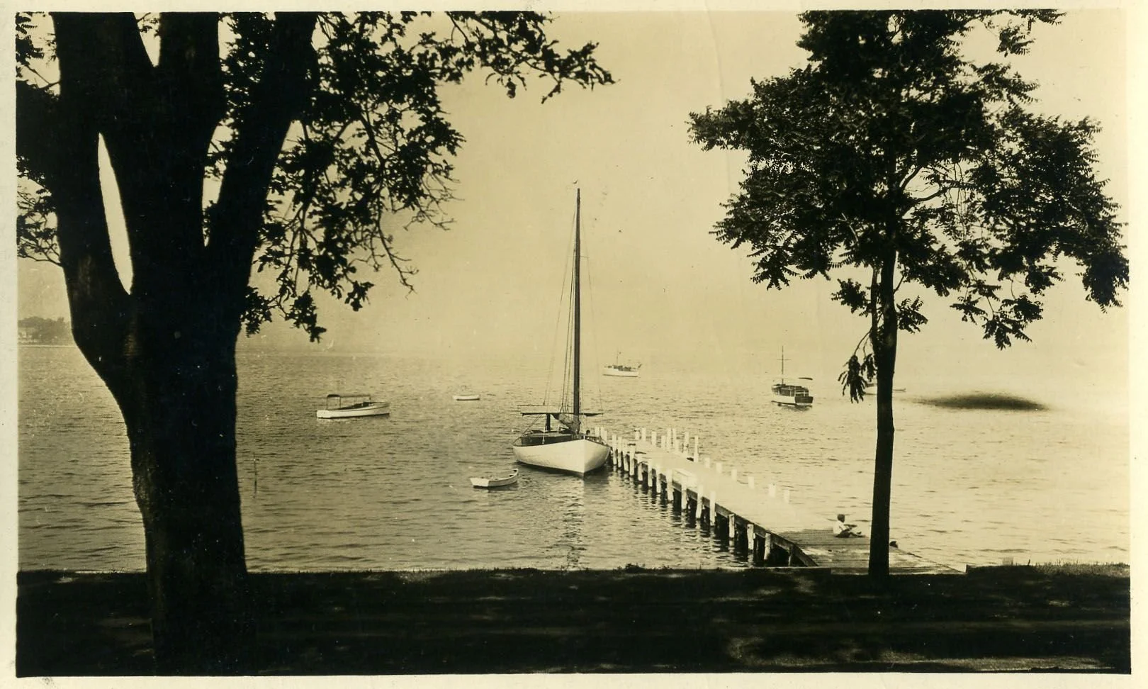 Vintage Photo of Sail Selina II from 1926. Showcasing the age of this historic ship.