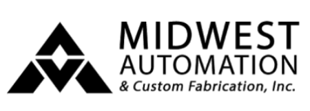 Midwest Automation logo with a geometric triangle design and company name in black text