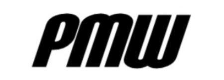 PMW logo in black text on white background