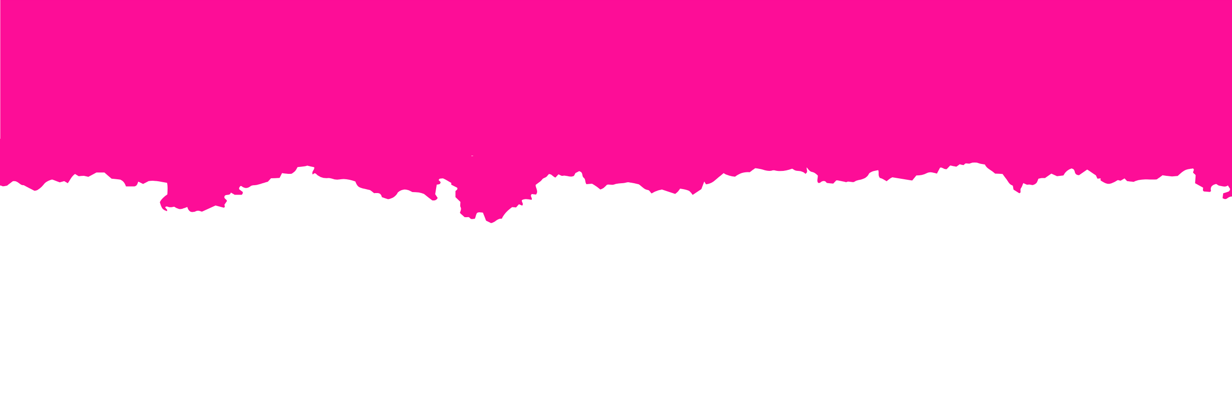 Bright pink jagged ripped paper edge.