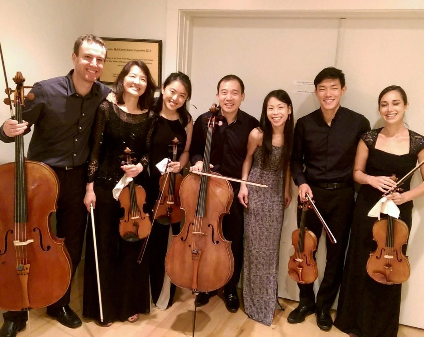 The Parker Quartet and GNPQ back in 2016, after performing Zwilich Septet