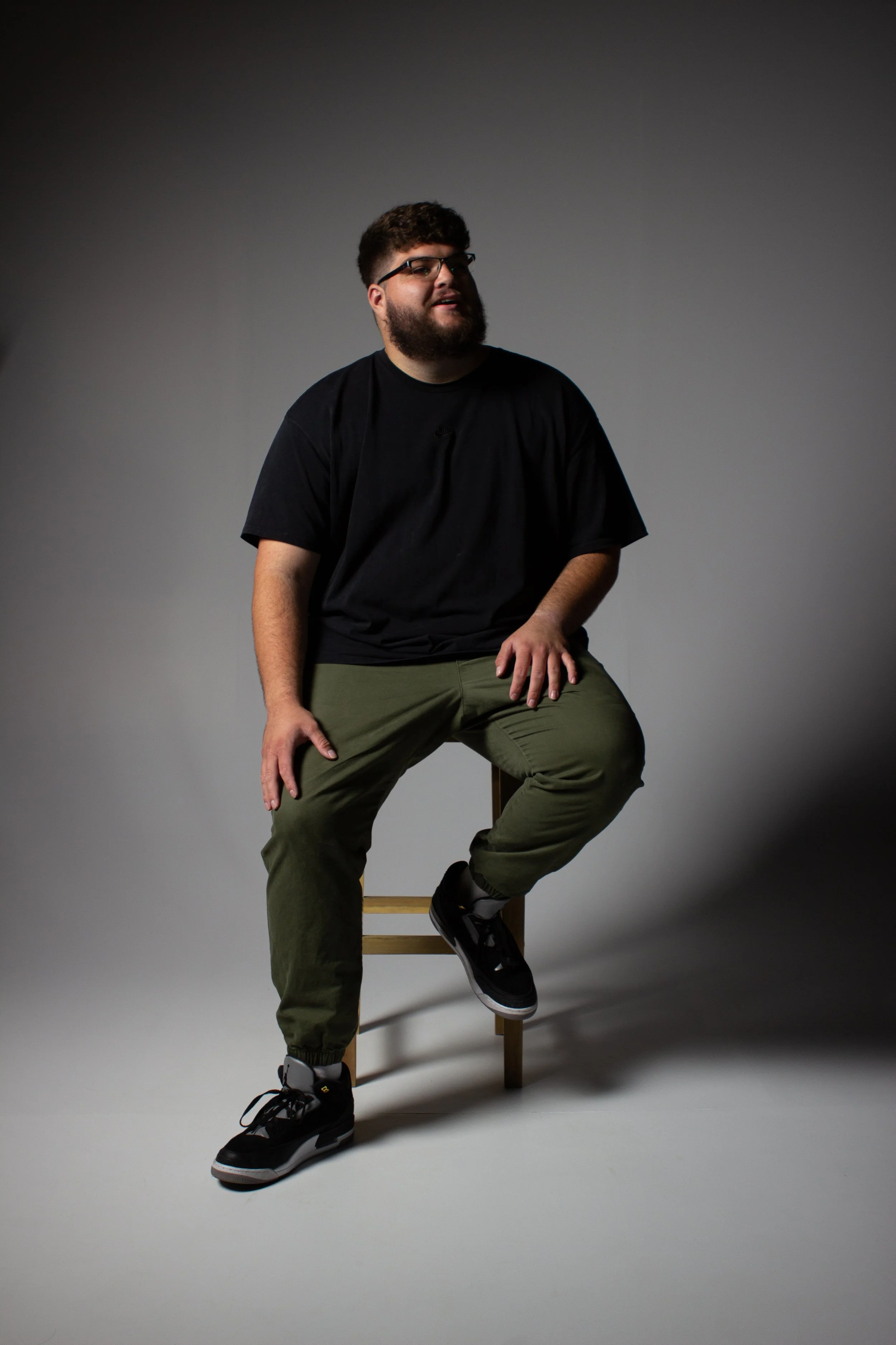 Studio portrait of a man photographed in studio light by an Oahu portrait photographer