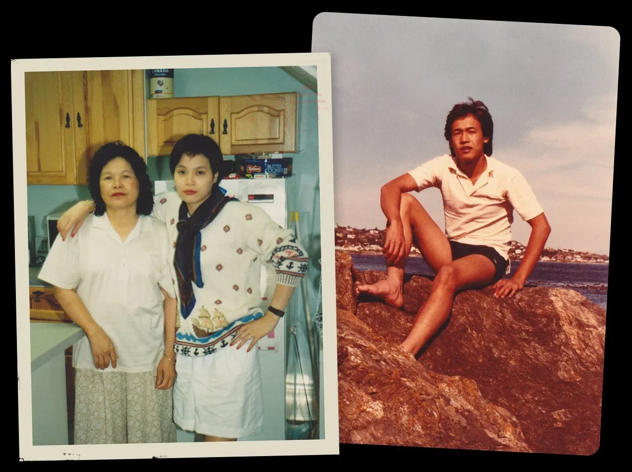  Mom and Sophie in Edmonton • Eric working on his Canadian tan 