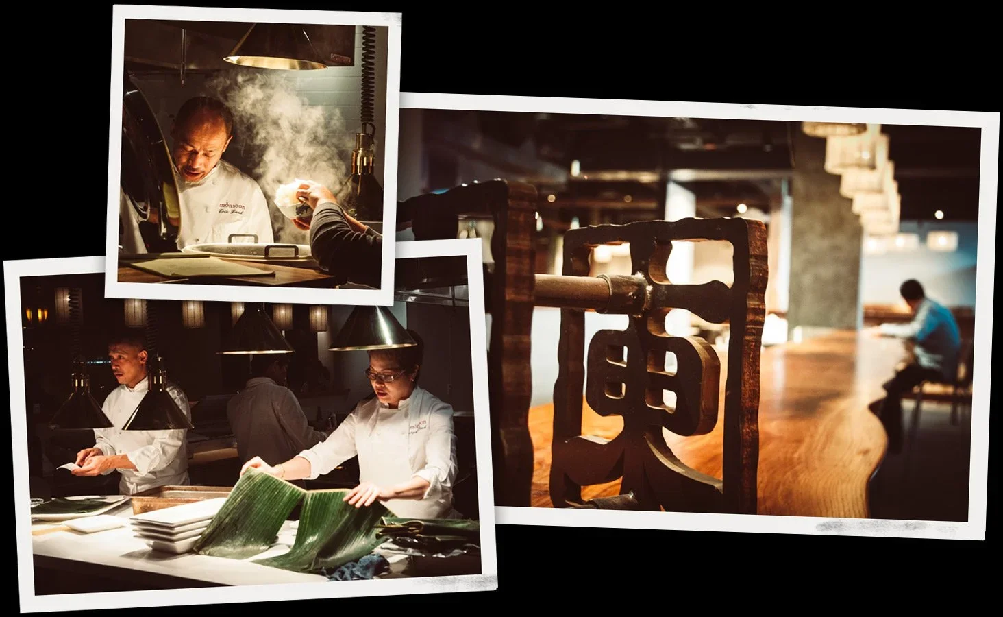  Eric &amp; Sophie cooking at Monsoon Bellevue on opening night • Monsoon Bellevue during construction 