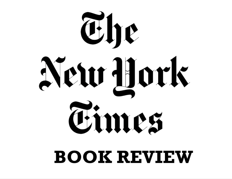 Cover page with the title 'The New York Times' in black Gothic font and the subtitle 'Book Review' in bold.