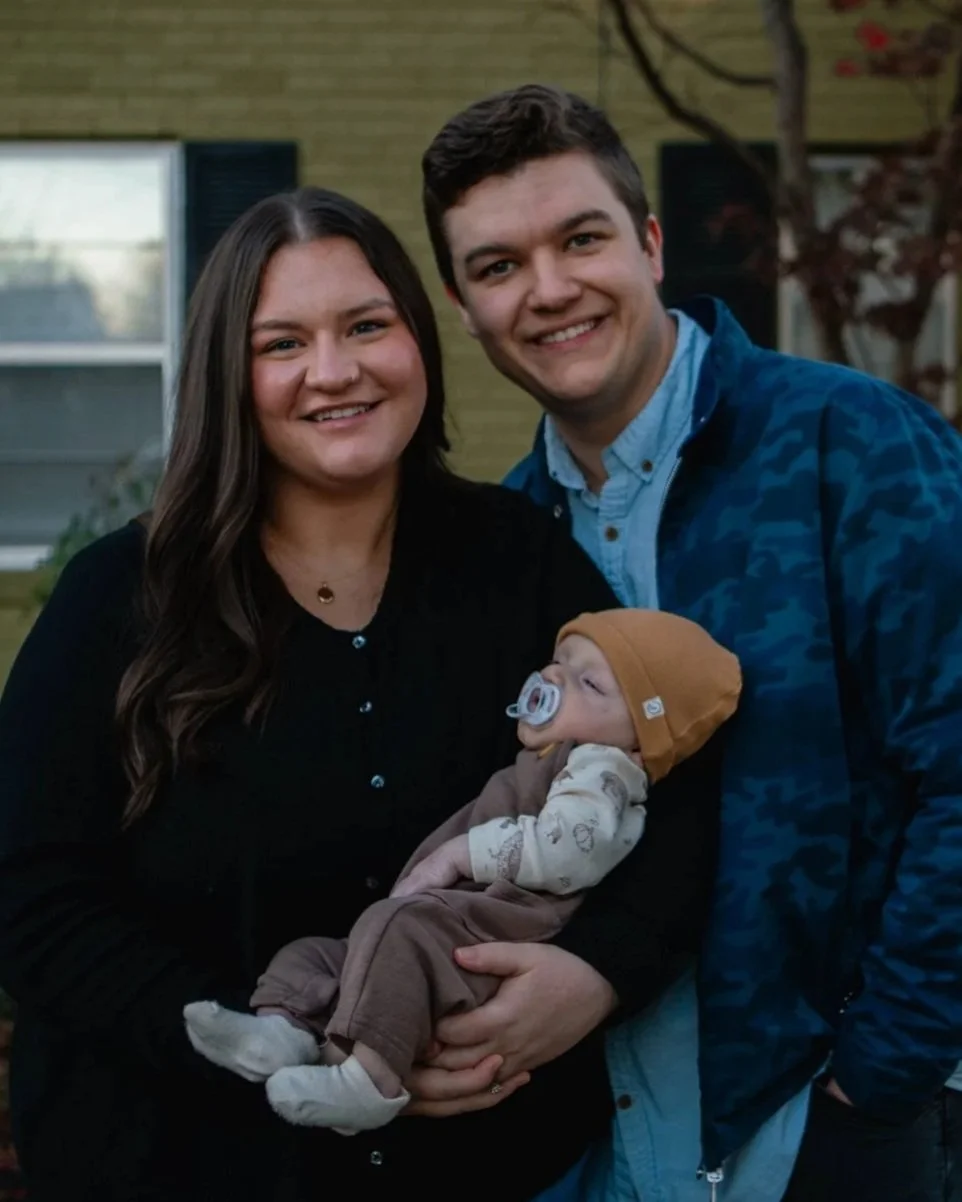 Family portrait of me (Stephen Timberlake) with my wife, Brooke, and our son, Fields