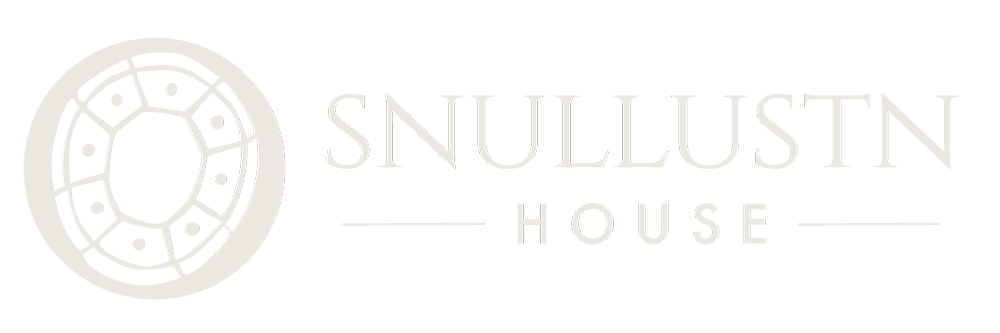 Logo for Snullustn House featuring a stylized, circular design on the left and the text "Snullustn House" to the right.