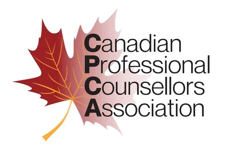 Canadian Professional Counsellors Association logo with a stylized red and orange maple leaf