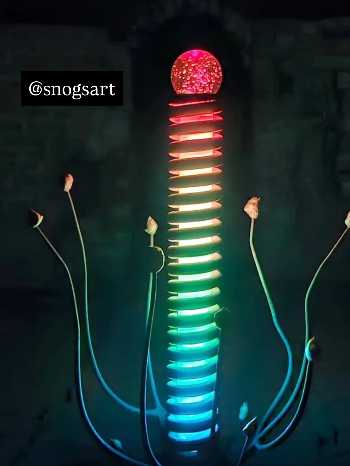 Wednesday ART AT THE FACTORY - a new series featuring art made here! 🎨🔧💥
First up, SNOG @snogsart 
Check his work &ldquo;Fire Blossom&rdquo; which was displayed in our kilns.  #supportlocalartists