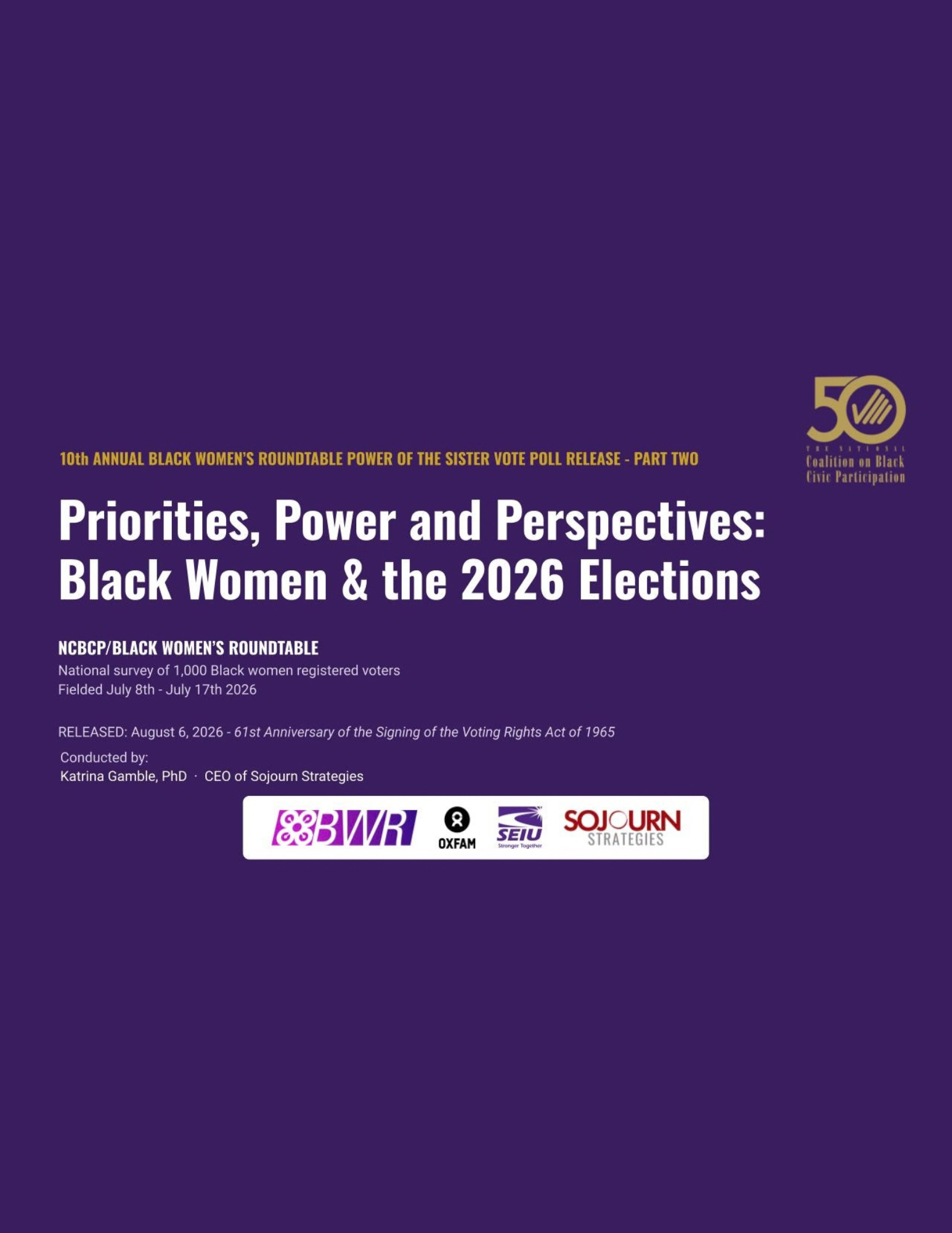 Priorities, Power and Perspectives: Black Women & the 2026 Elections