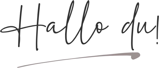 Schriftzug "Hallo du!"