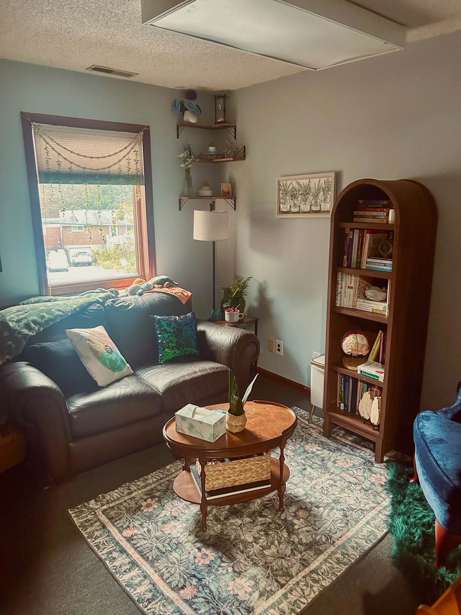 Cozy, safe therapy space