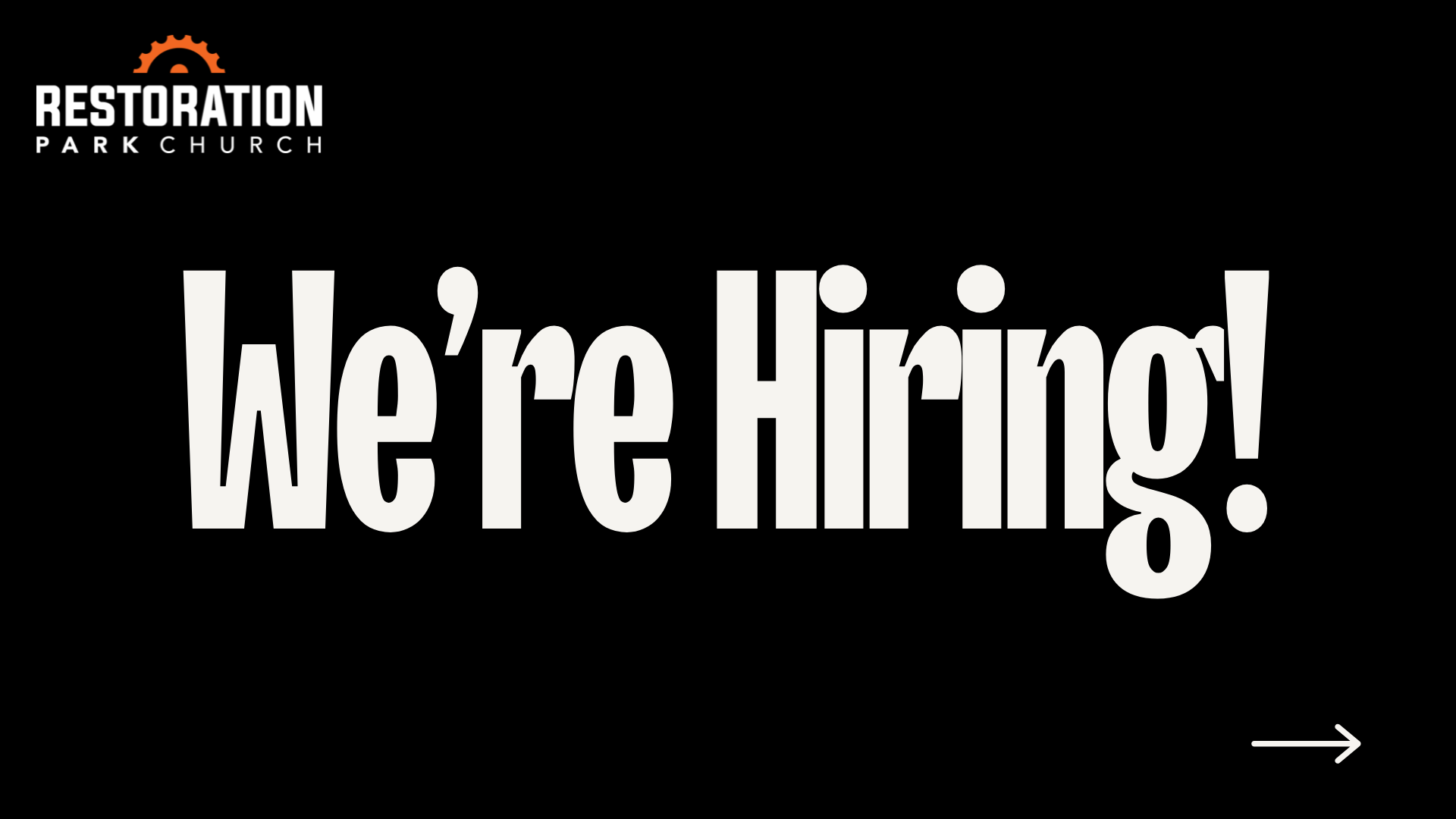 Restoration Park is hiring a Director of Operations.