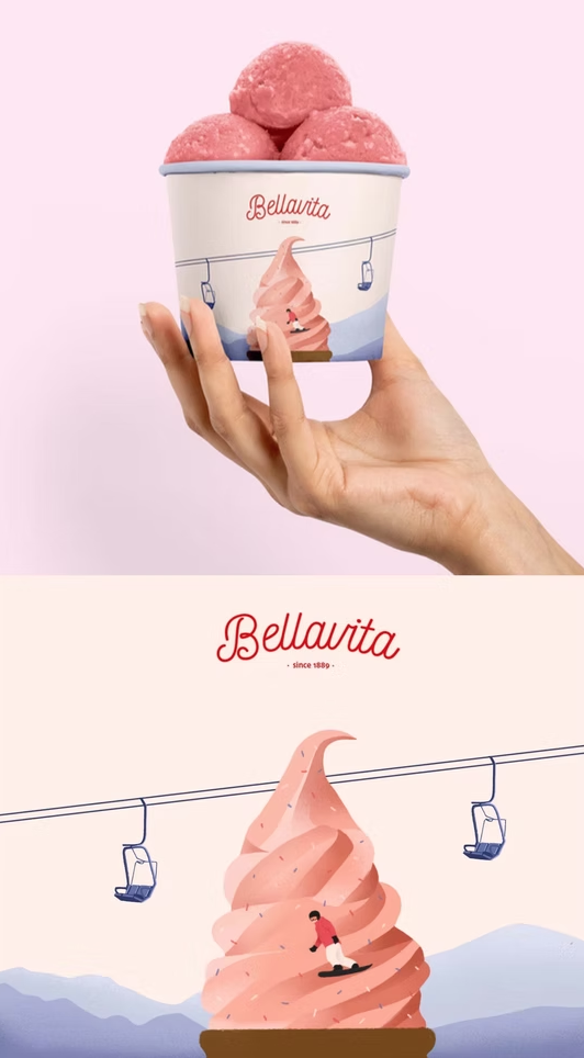 Personal work   Bellavita branding