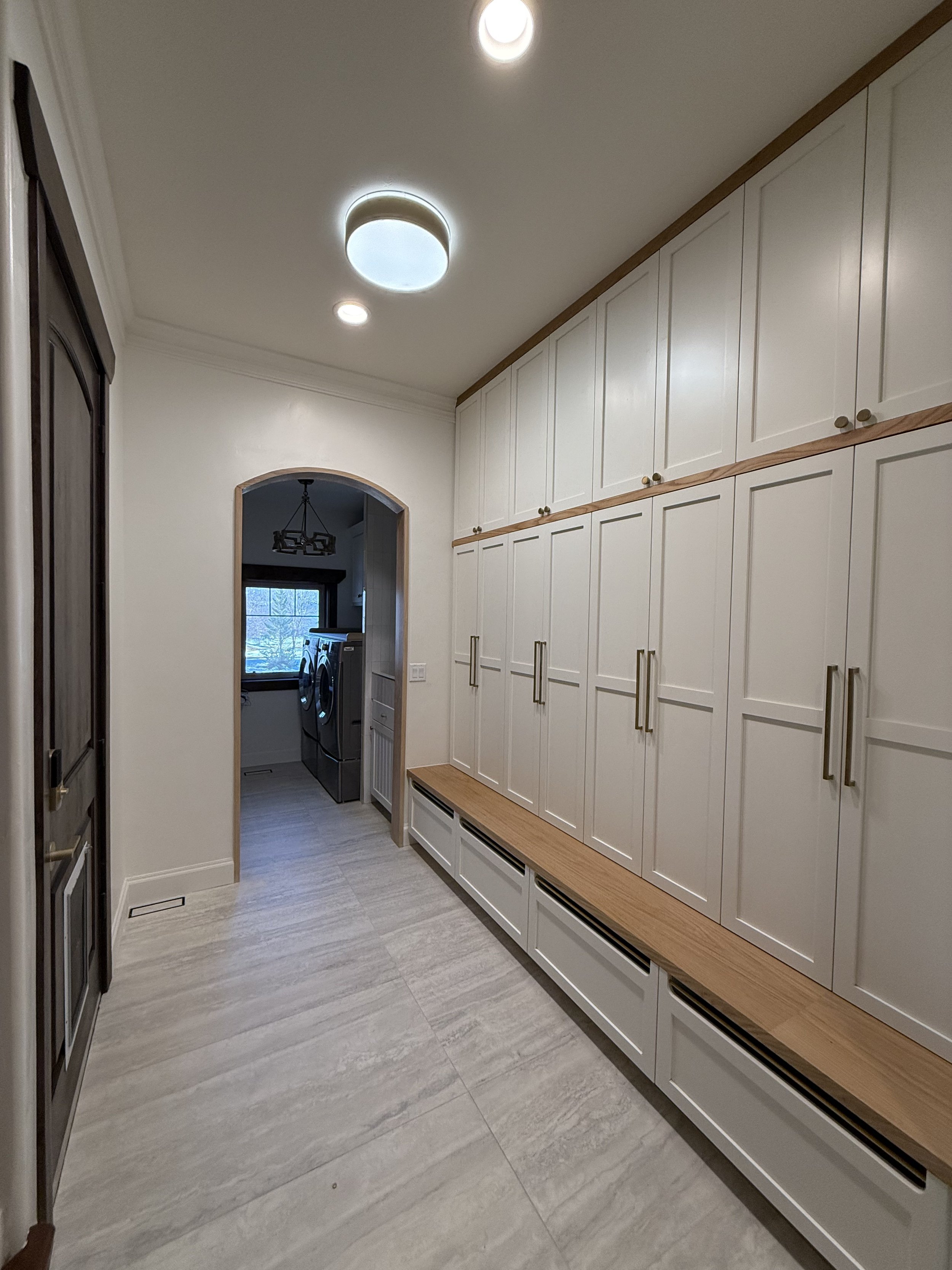 Cabinets, flooring, ceiling