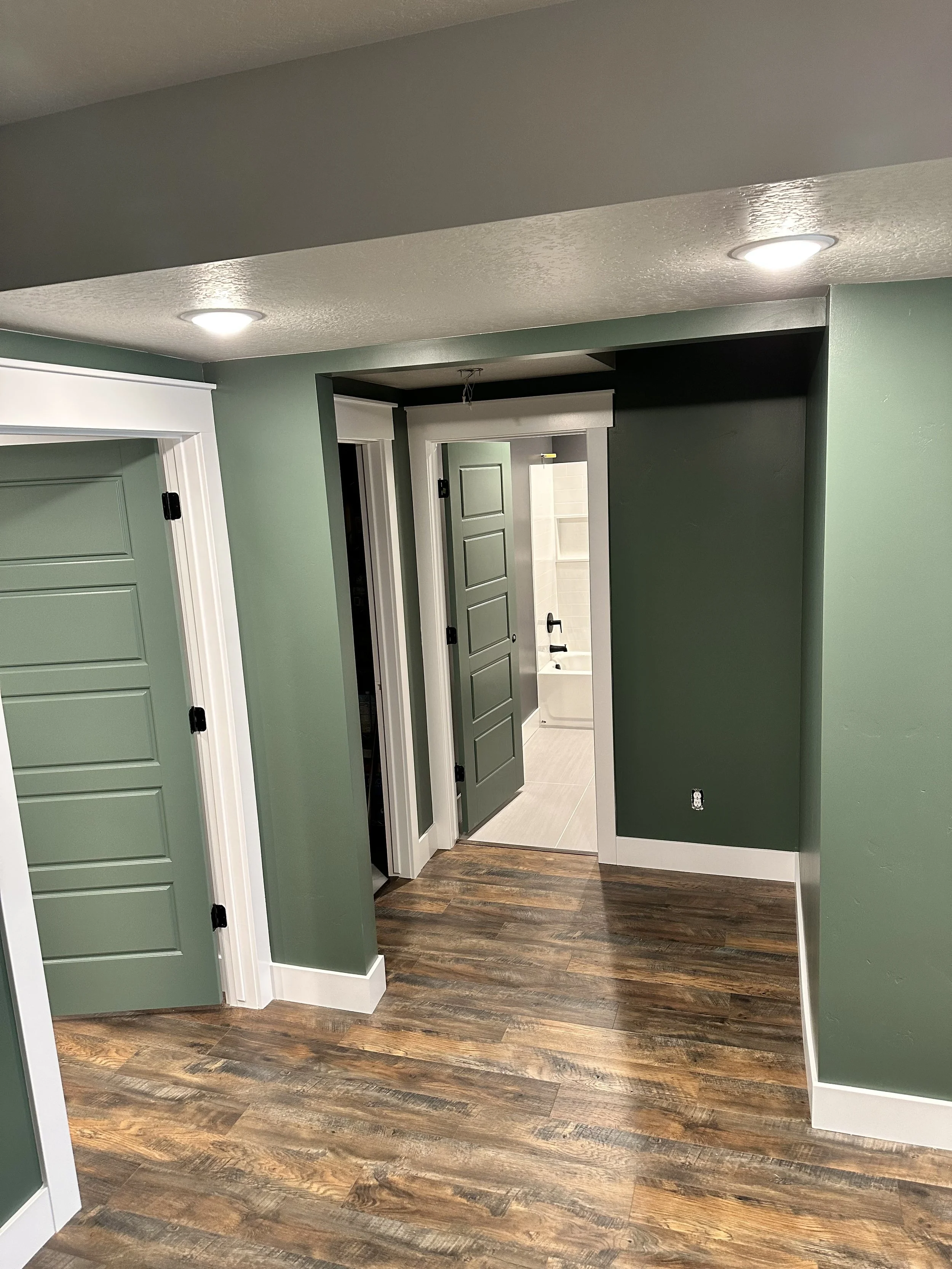 Painting, flooring and lighting