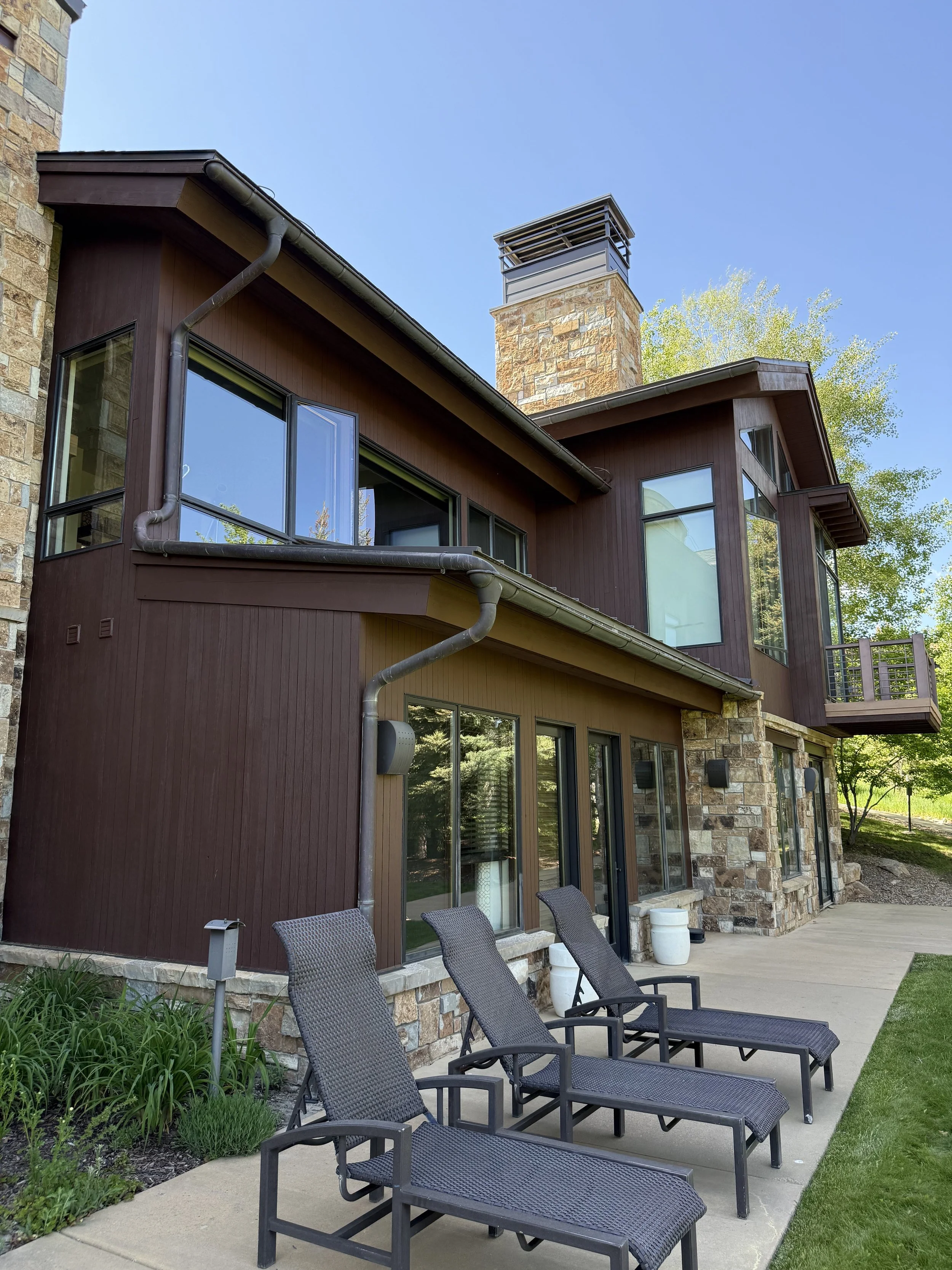 exterior walls and windows railing