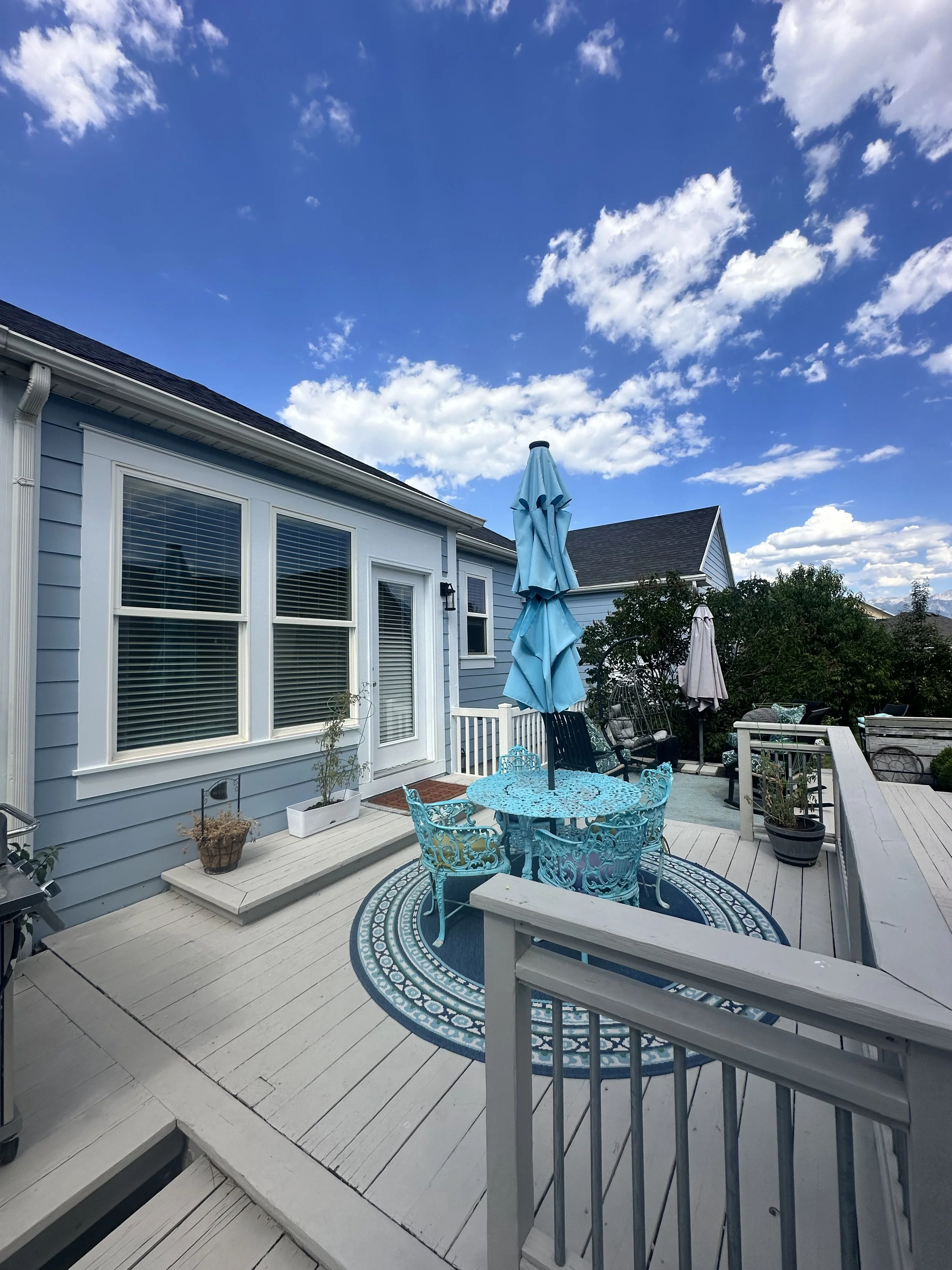 patio deck and railing