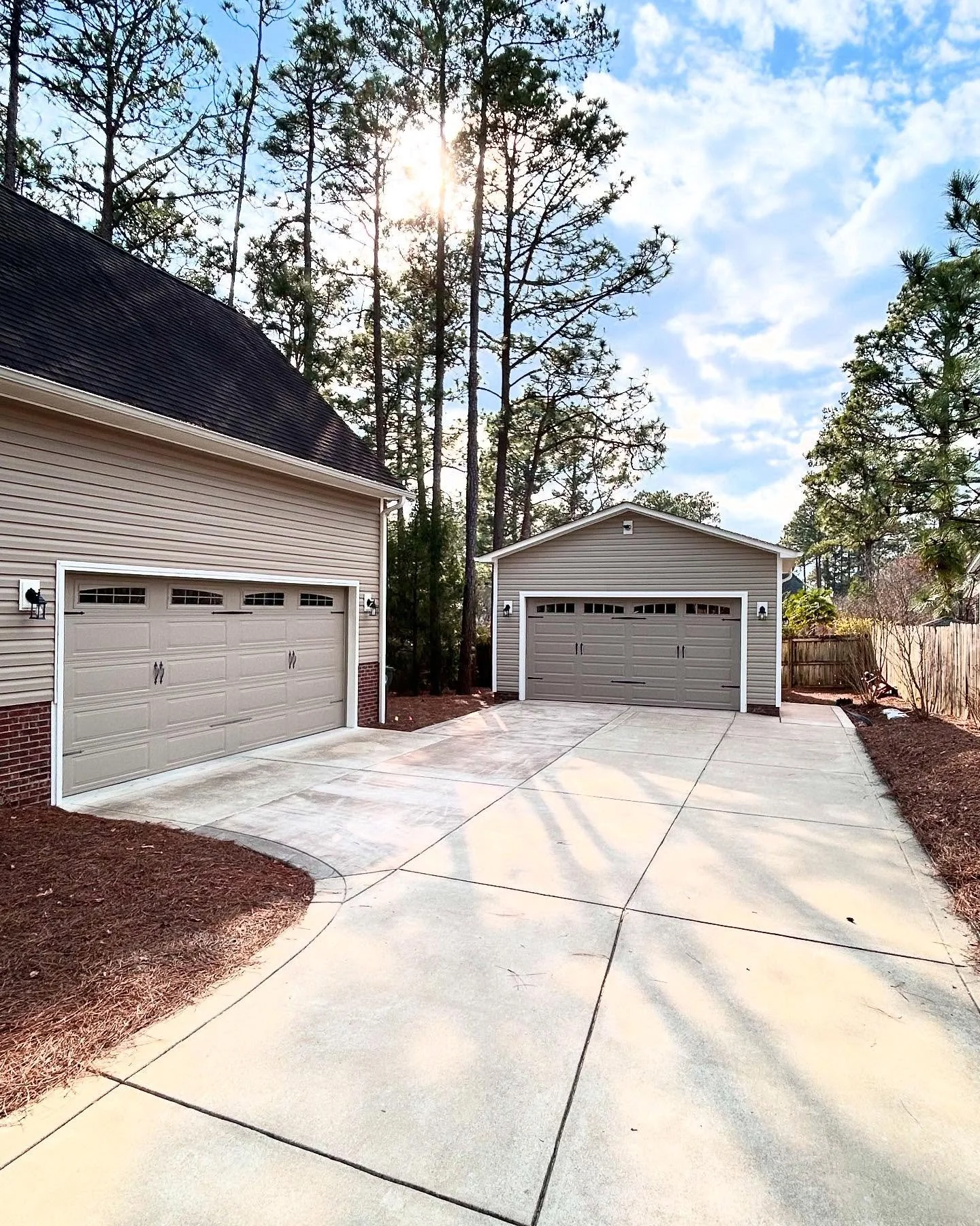 Transforming spaces, one project at a time! Check out this stunning detached garage we just built&mdash;designed for both functionality and style. Whether you need extra storage, a workshop, or a stylish place to park, this garage is built to last. L