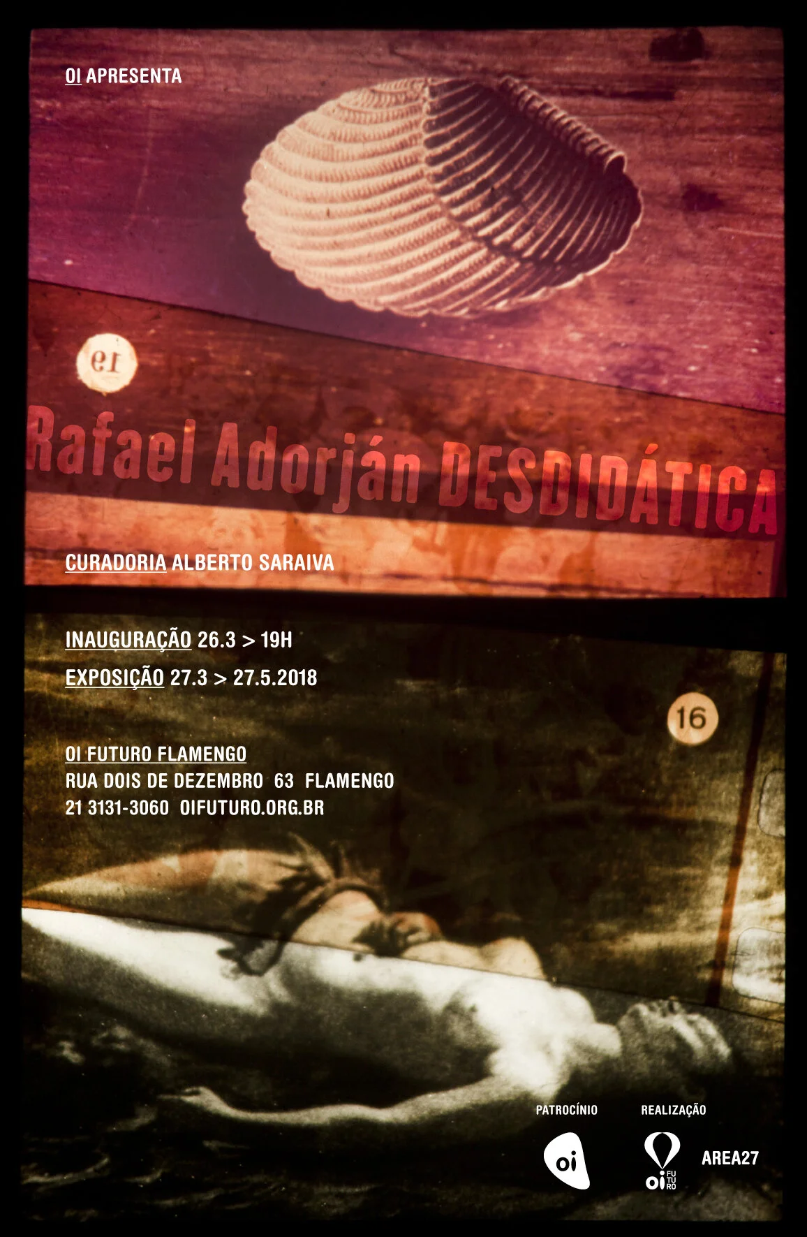  Cartaz da exposição | Exhibition poster | Oi Futuro | Rio de Janeiro, 2018 | design por | by Aline Carrer 