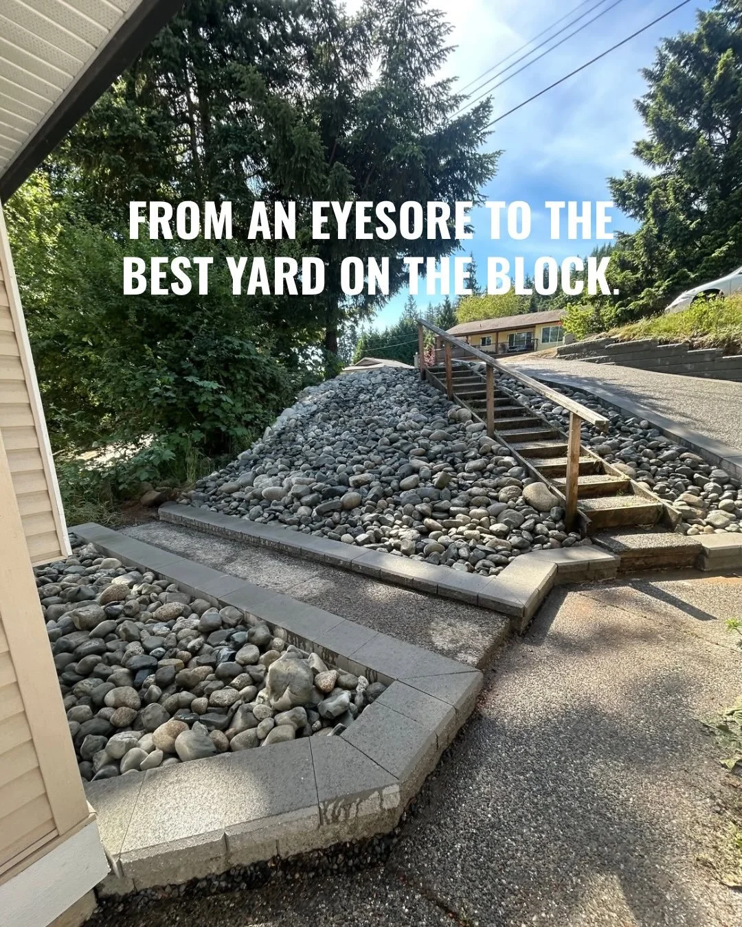 Safe to say this isn't the same front yard anymore 😏

From retaining walls, excavation, patios, fences &amp; more - let's level up your residential or commercial property ⚡️

Head to @jakereadcontractingltd for your free quote 📲