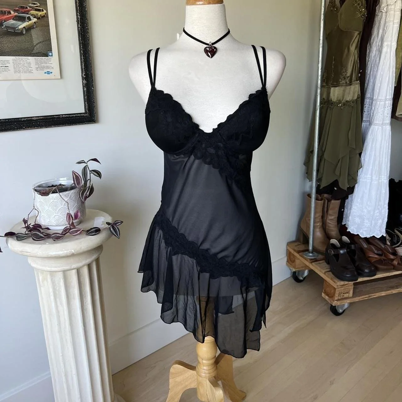 Vintage Lace Slip Dress