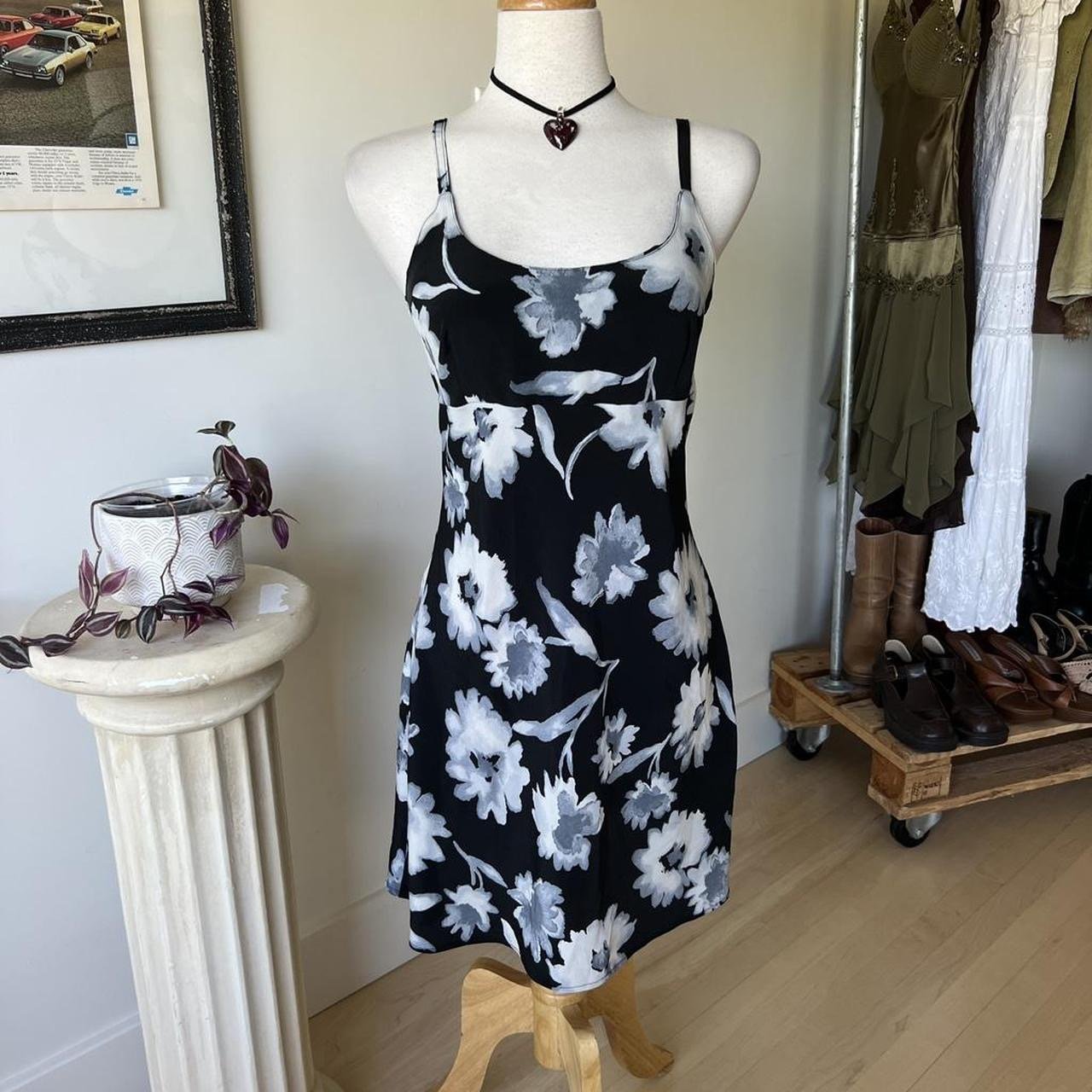 Vintage Floral Mini Dress