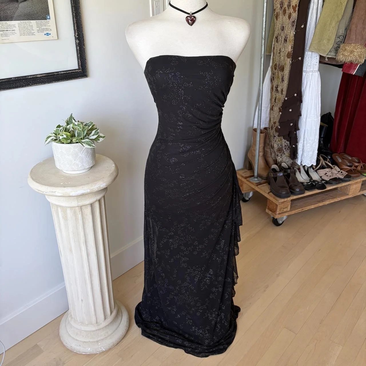Strapless Ruched Formal Dress