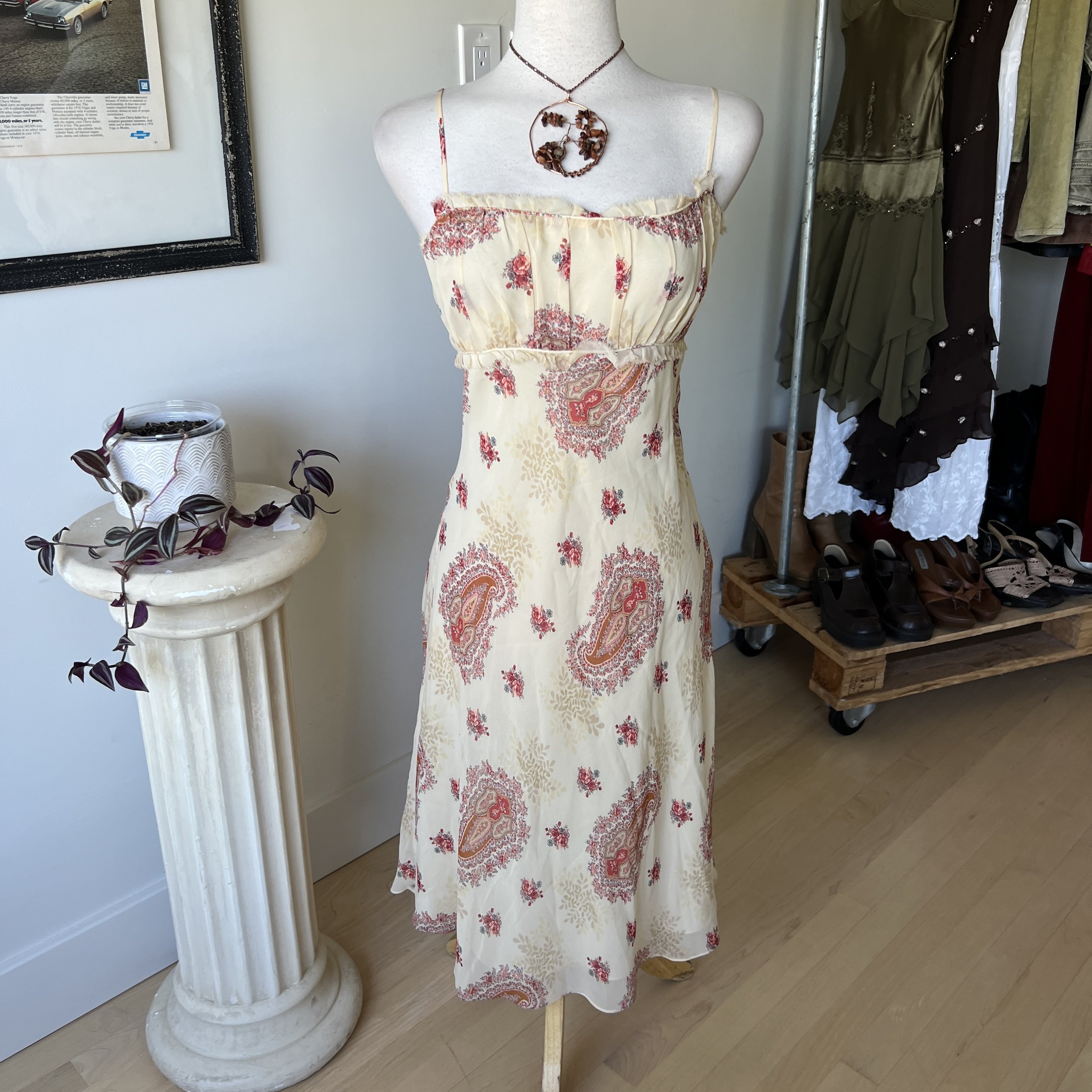 Floral Milkmaid Midi Dress 
