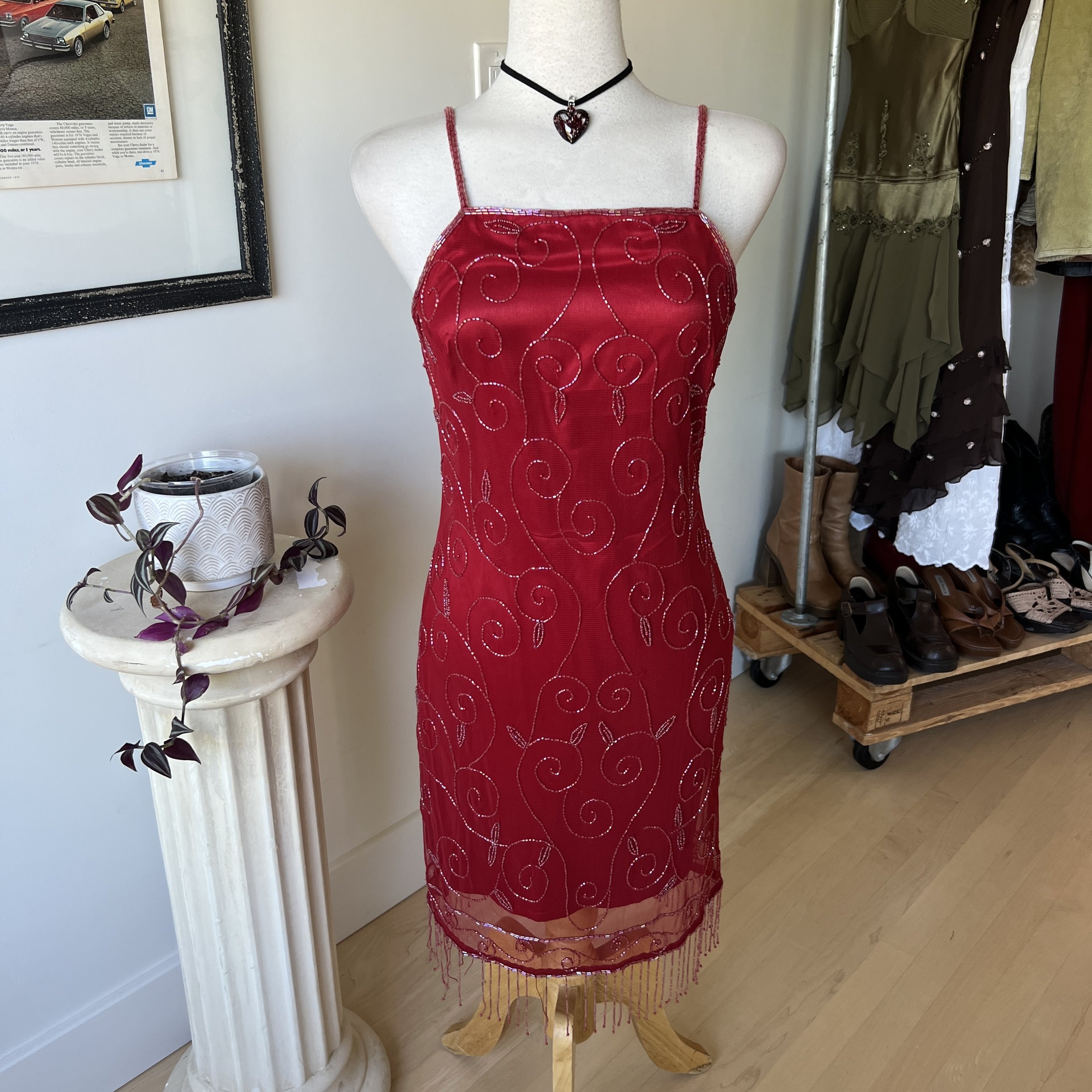 Vintage Beaded Dress 