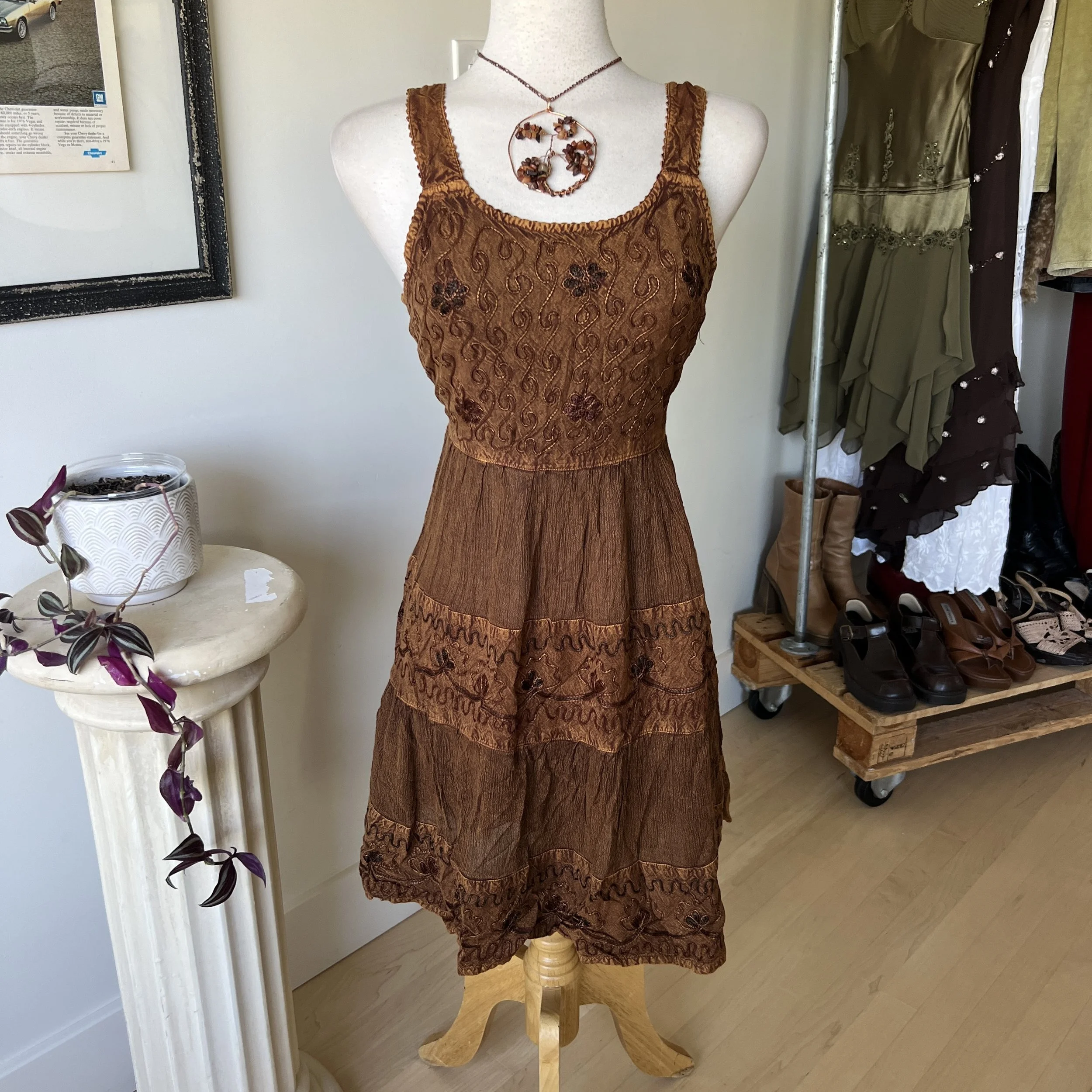 Vintage Embroidered Fairy Dress 