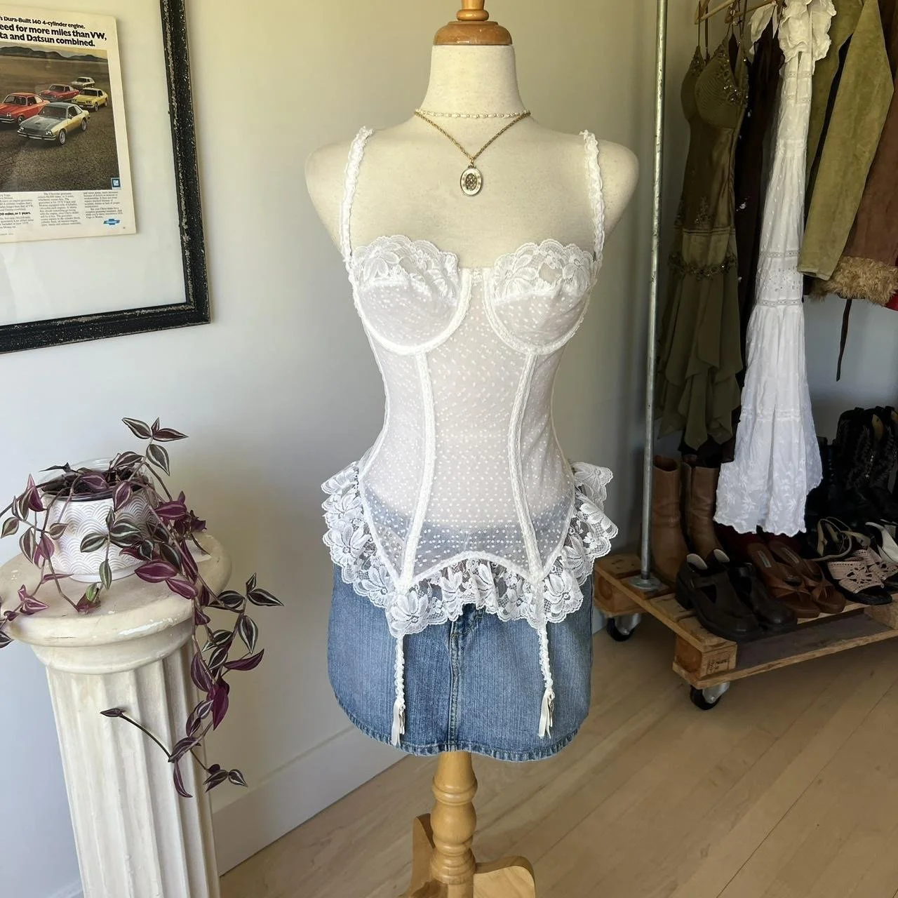 True Vintage Lace Corset