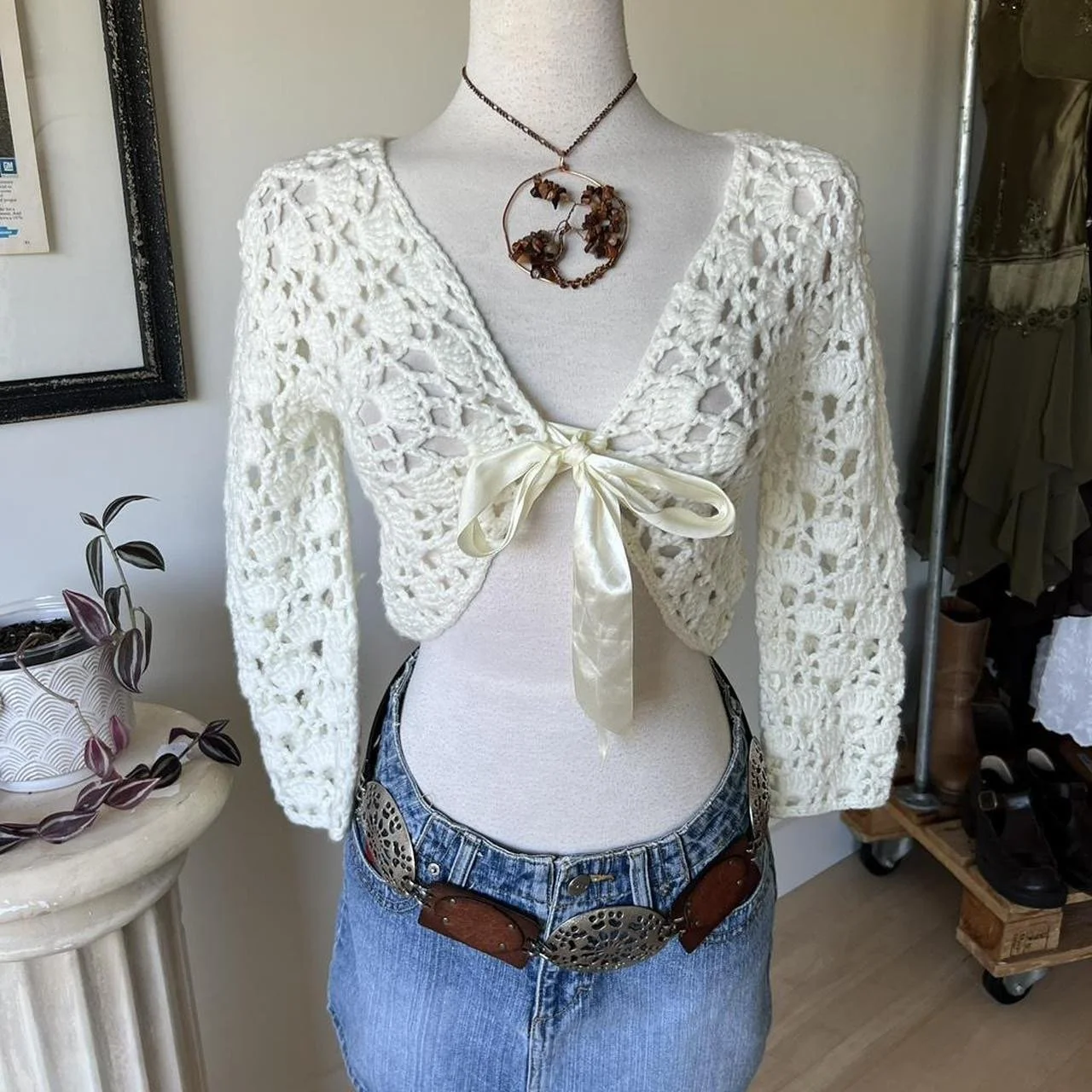 Vintage Crochet Shrug