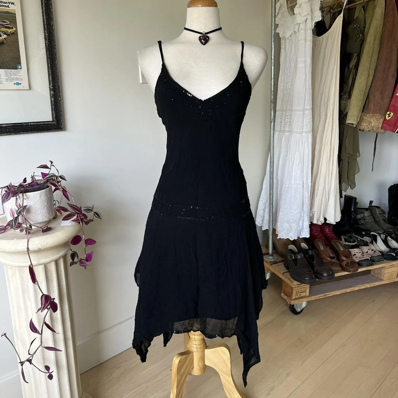 Black Sequin Maxi Dress