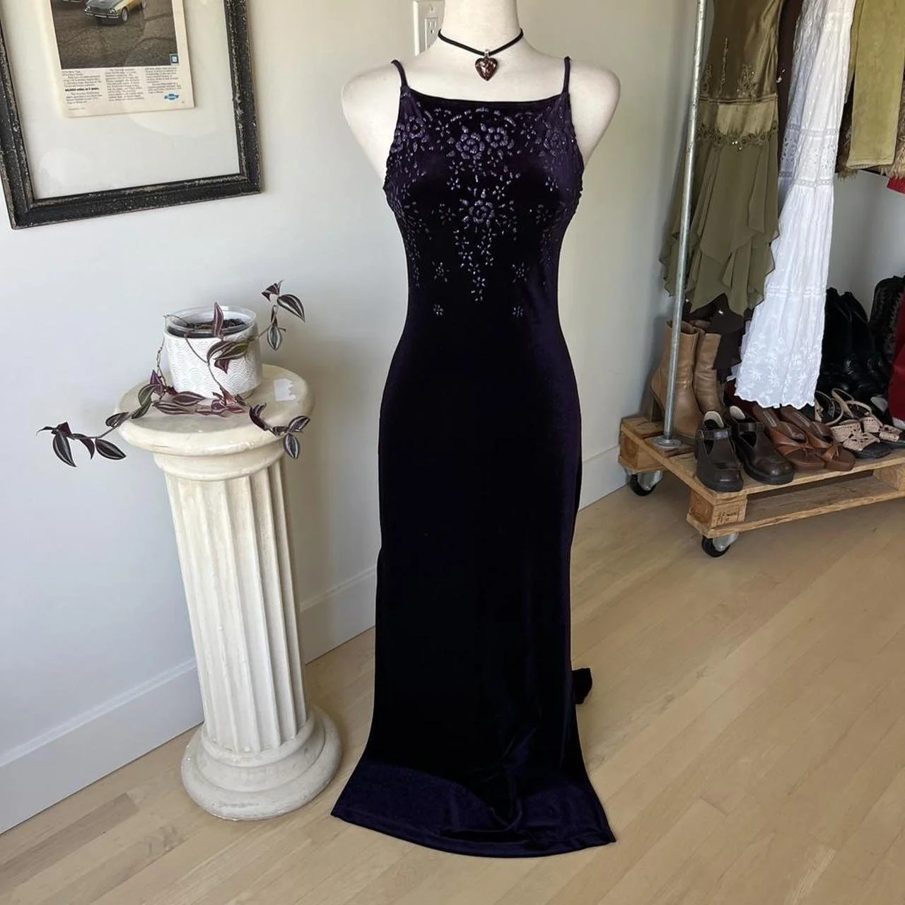 Whimsigoth Velvet Formal Dress