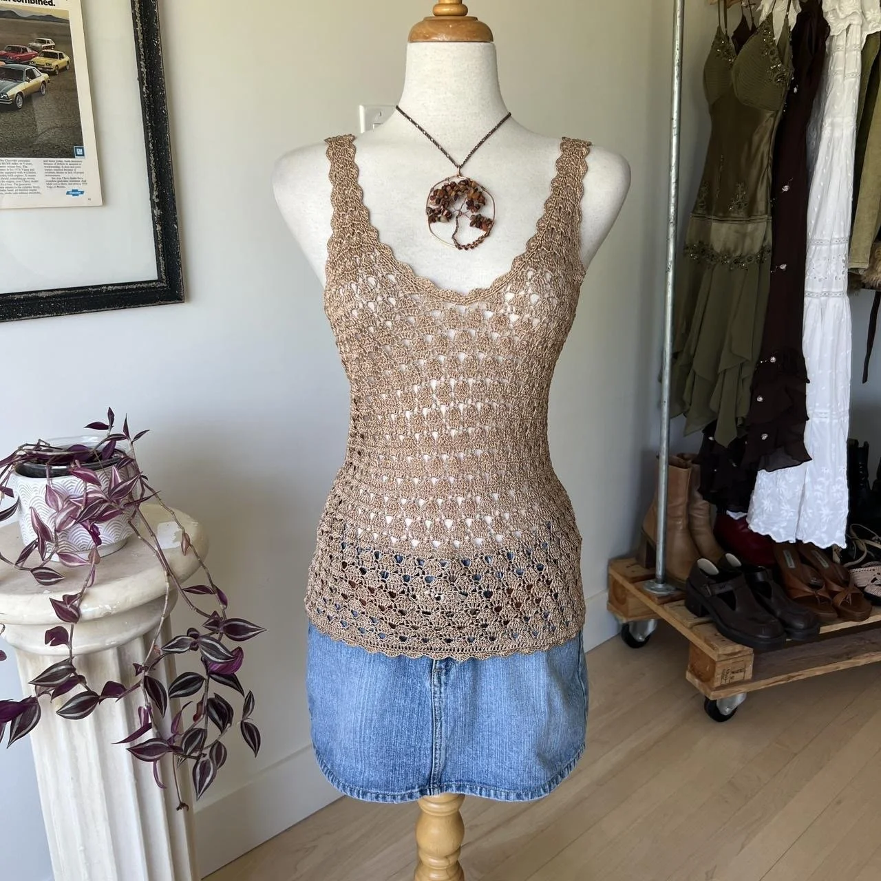 Vintage Crochet Tank Top