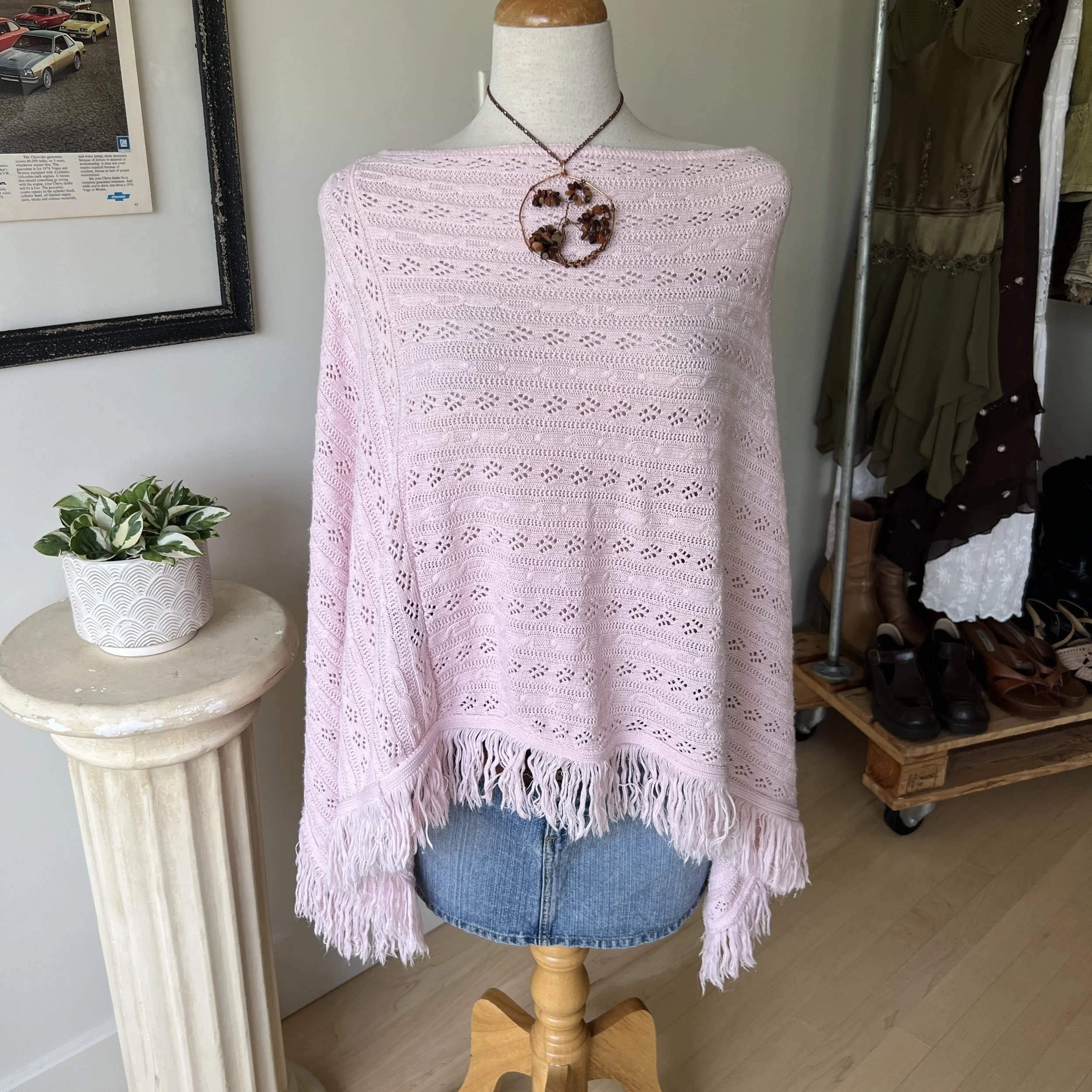 Vintage Crochet Poncho 