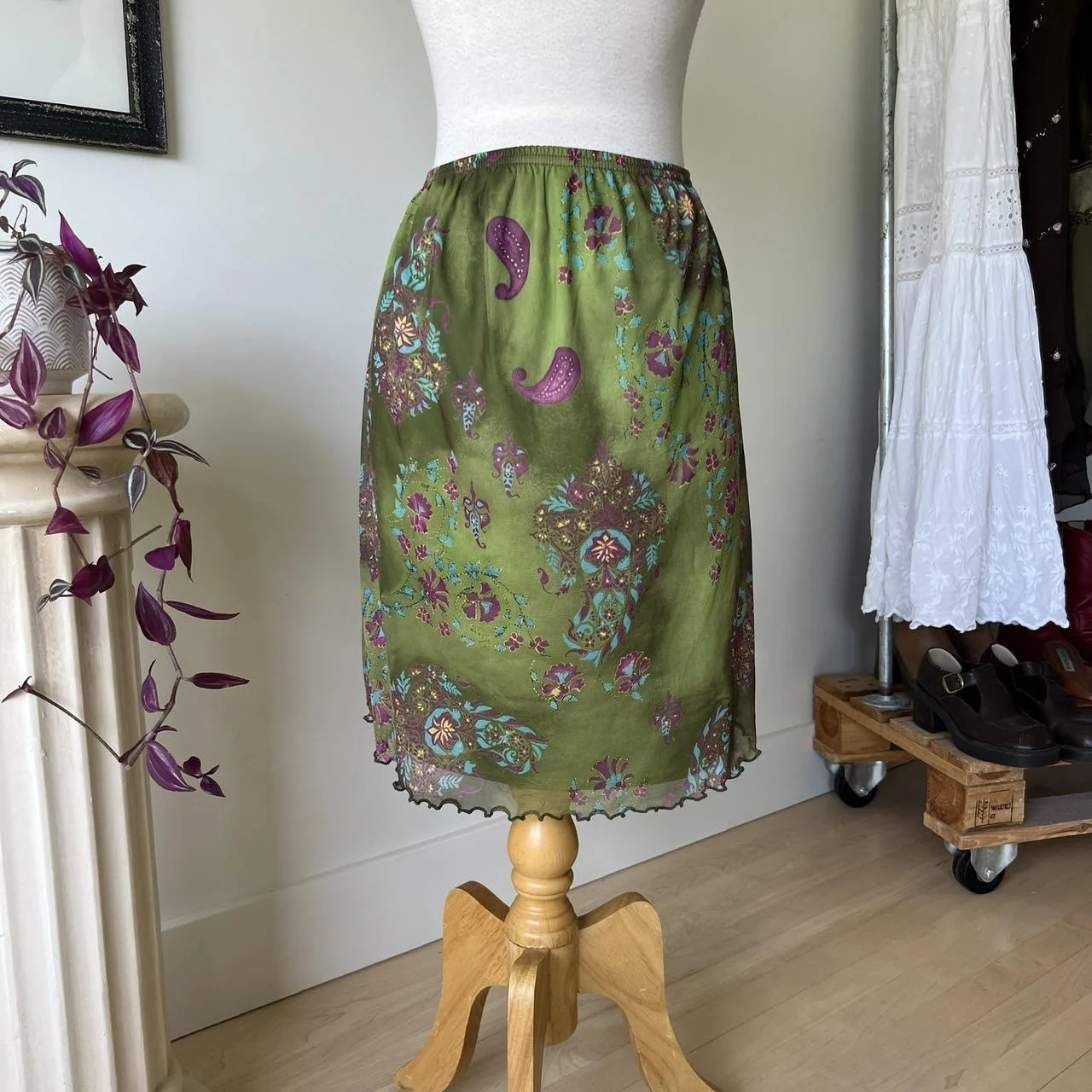 Fairycore Floral Mini Skirt