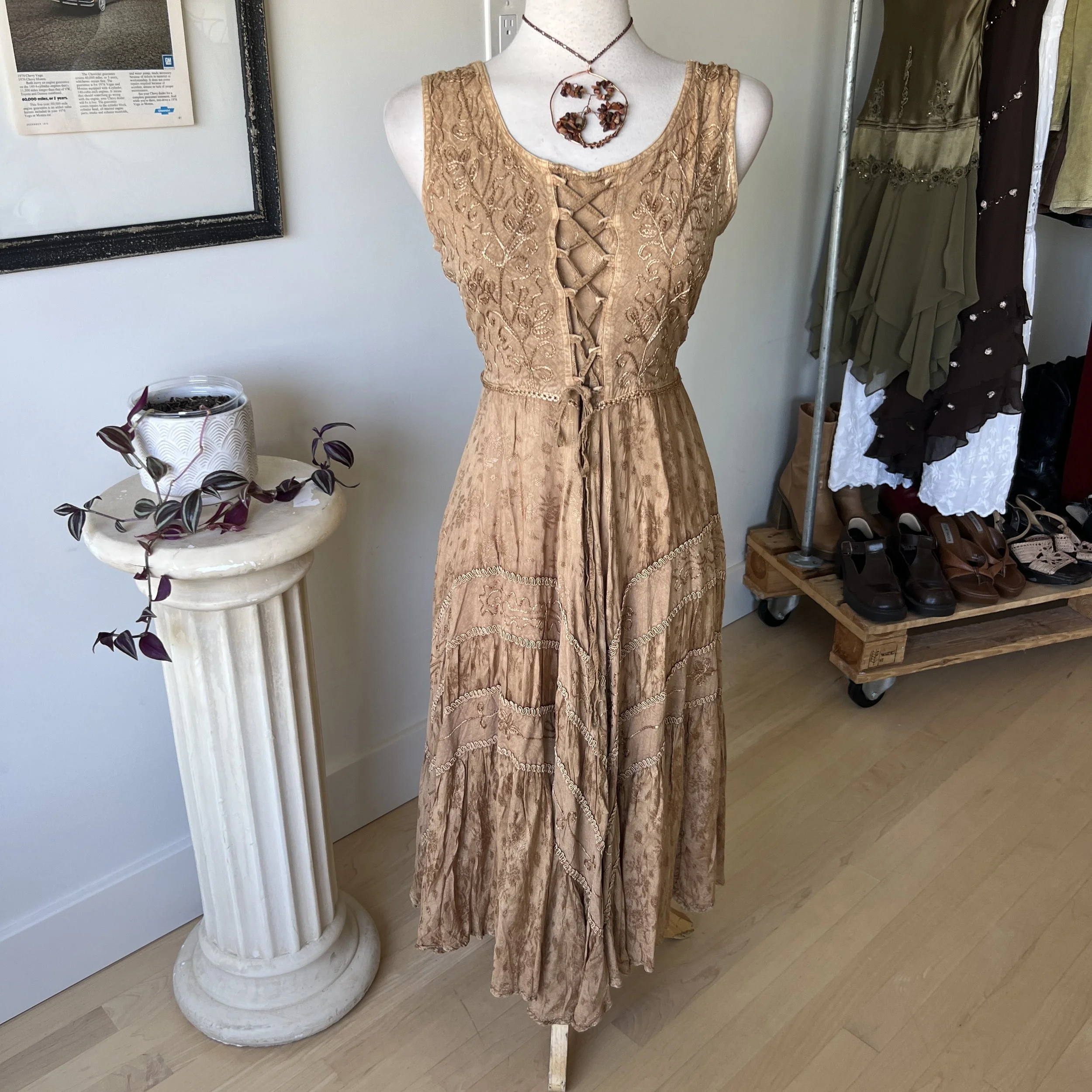 Vintage Embroidered Fairy Dress 